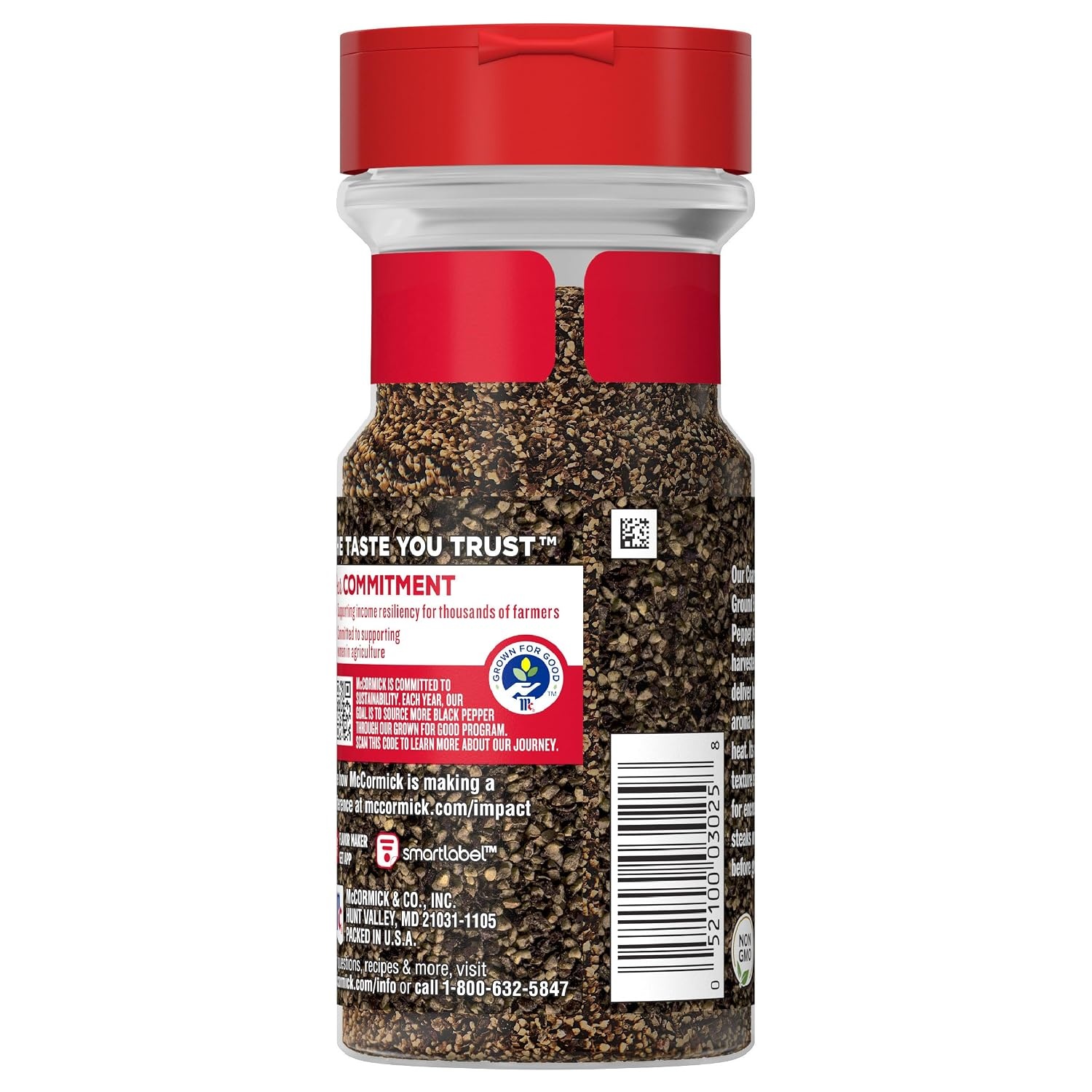 image:imageMcCormick Black Pepper Coarse Ground Non GMO HandHarvested Enjoy Distinctive Pepper Flavor While Cooking amp Tableside 312 oz312 Ounce Pack of 1