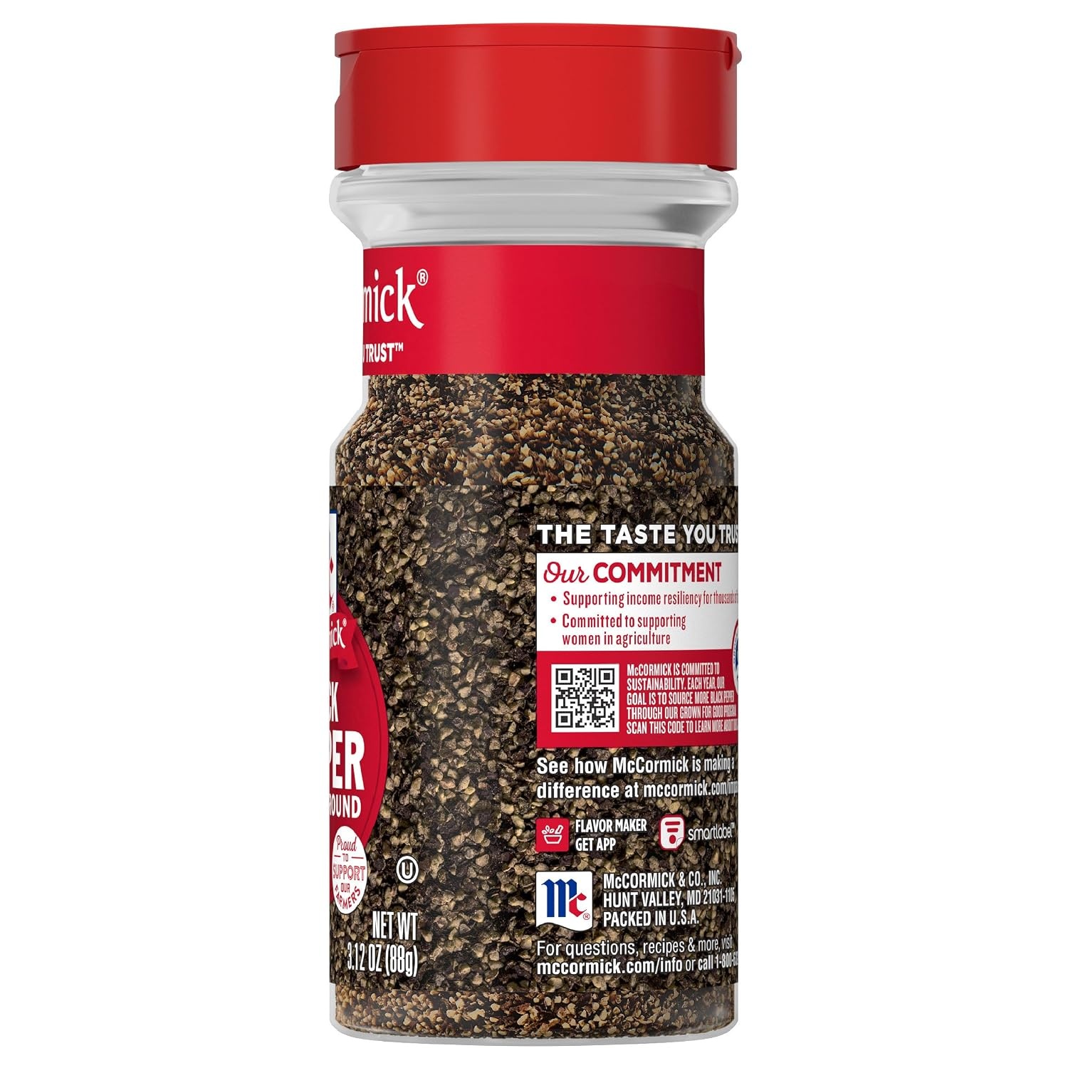 image:imageMcCormick Black Pepper Coarse Ground Non GMO HandHarvested Enjoy Distinctive Pepper Flavor While Cooking amp Tableside 312 oz312 Ounce Pack of 1