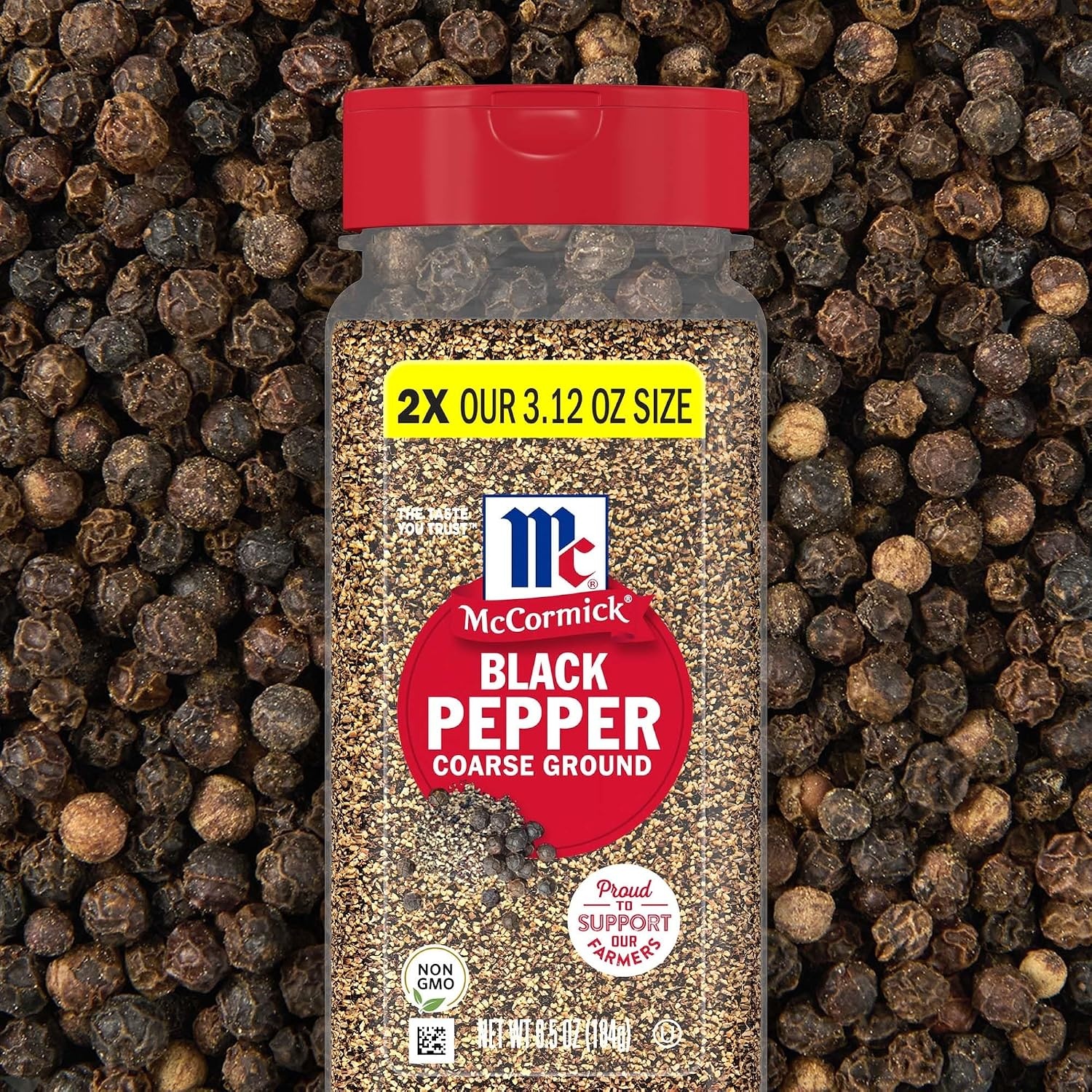 image:imageMcCormick Black Pepper Coarse Ground Non GMO HandHarvested Enjoy Distinctive Pepper Flavor While Cooking amp Tableside 312 oz65 Ounce Pack of 1