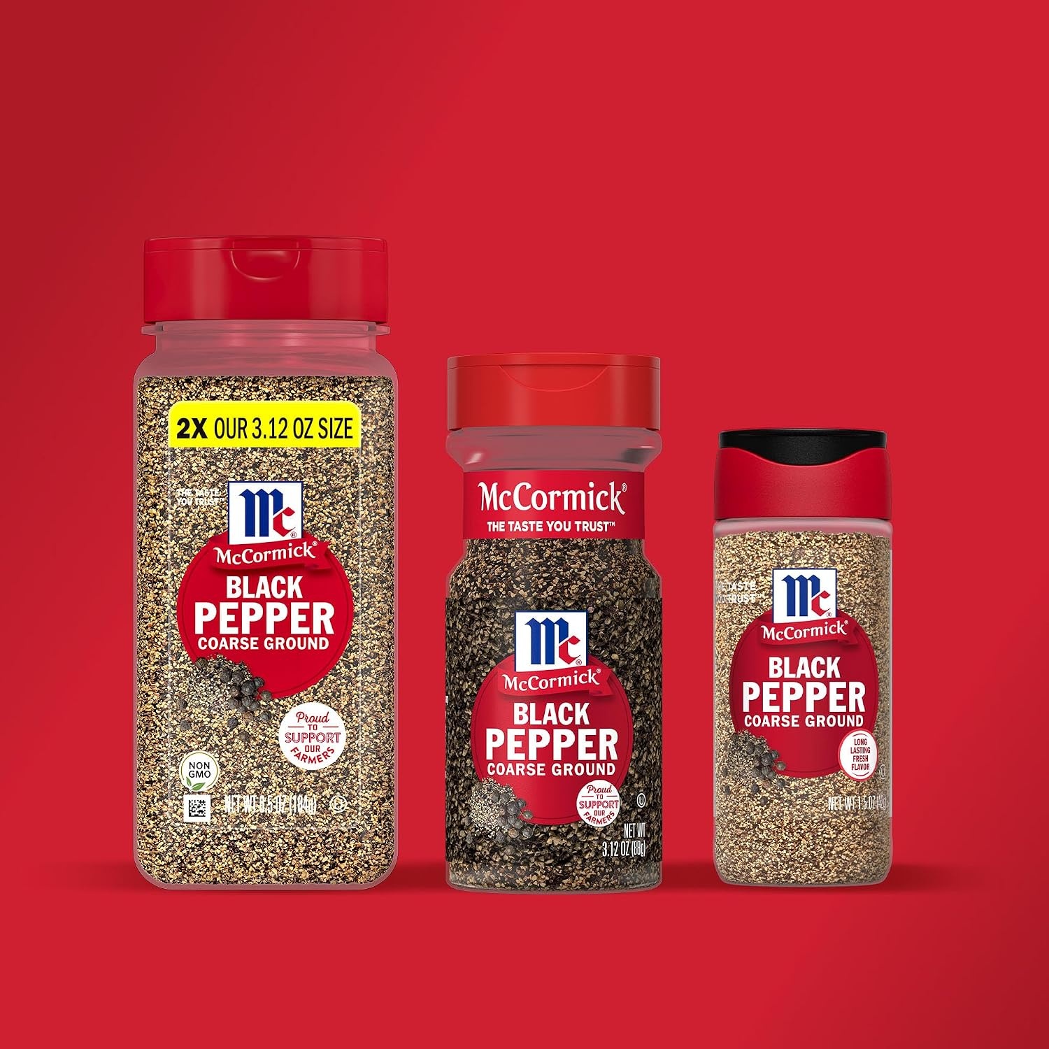 image:imageMcCormick Black Pepper Coarse Ground Non GMO HandHarvested Enjoy Distinctive Pepper Flavor While Cooking amp Tableside 312 oz65 Ounce Pack of 1