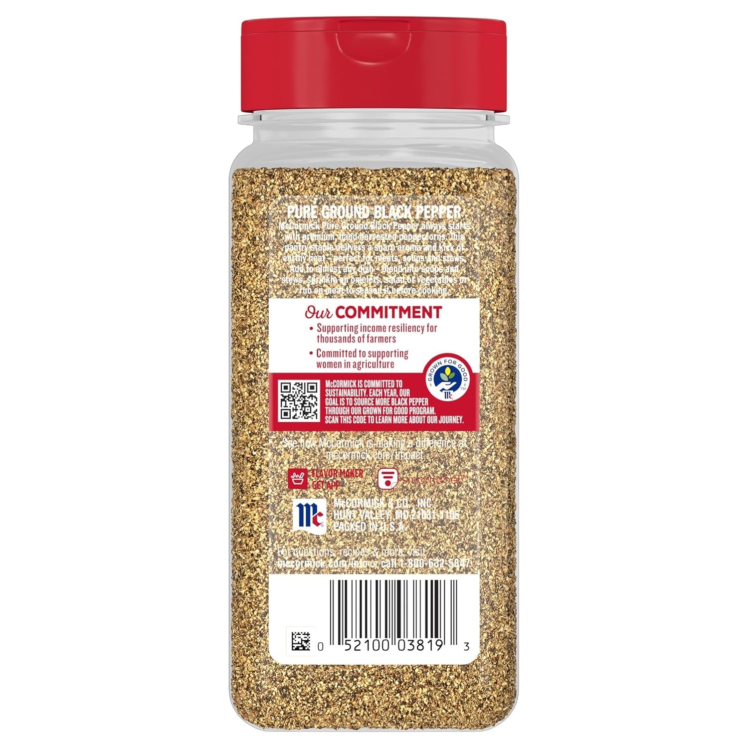 image:imageMcCormick Black Pepper Pure Ground Non GMO HandHarvested Enjoy Distinctive Pepper Flavor While Cooking amp Tableside 16 oz6 Ounce Pack of 1