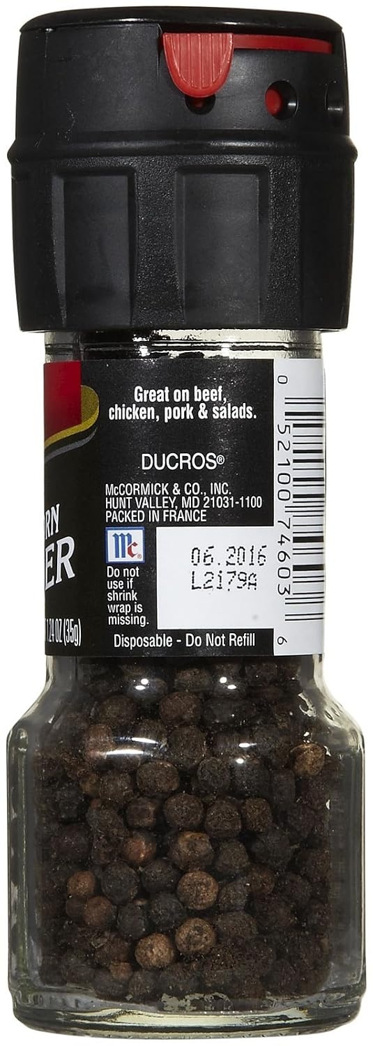 image:imageMcCormick Black Peppercorn Grinder 124 oz124 Ounce Pack of 3