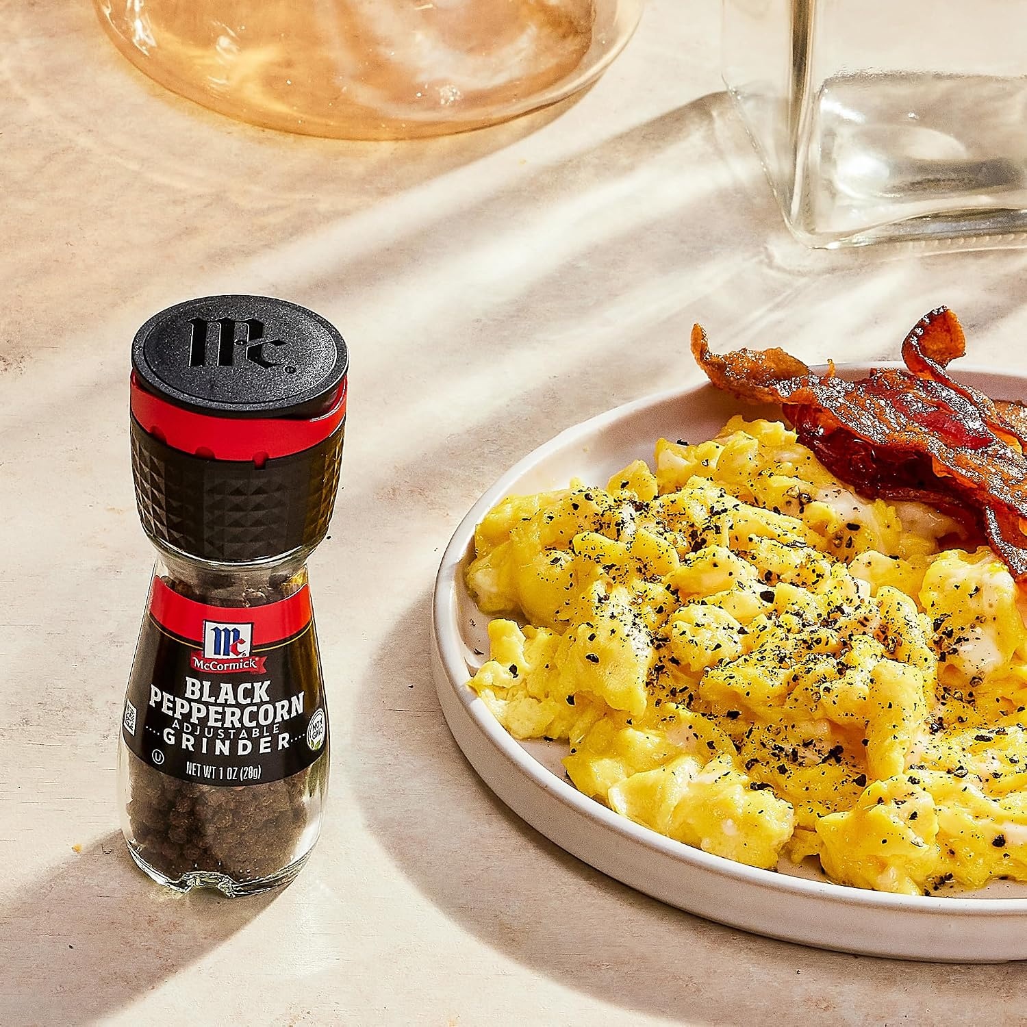 image:imageMcCormick Black Peppercorn Grinder For Freshly Ground Pepper While Cooking amp Tableside 25 oz1 Ounce Pack of 1