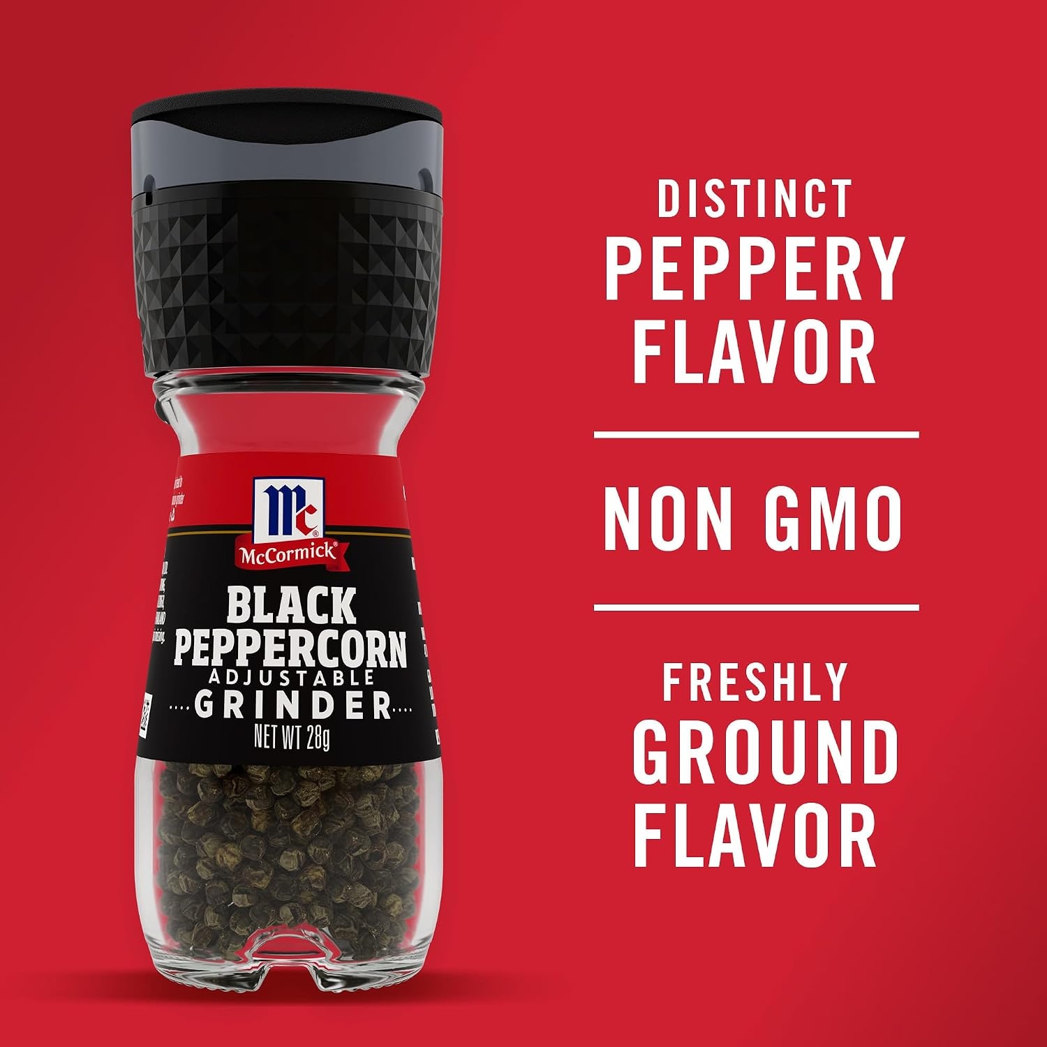 image:imageMcCormick Black Peppercorn Grinder For Freshly Ground Pepper While Cooking amp Tableside 25 oz1 Ounce Pack of 1
