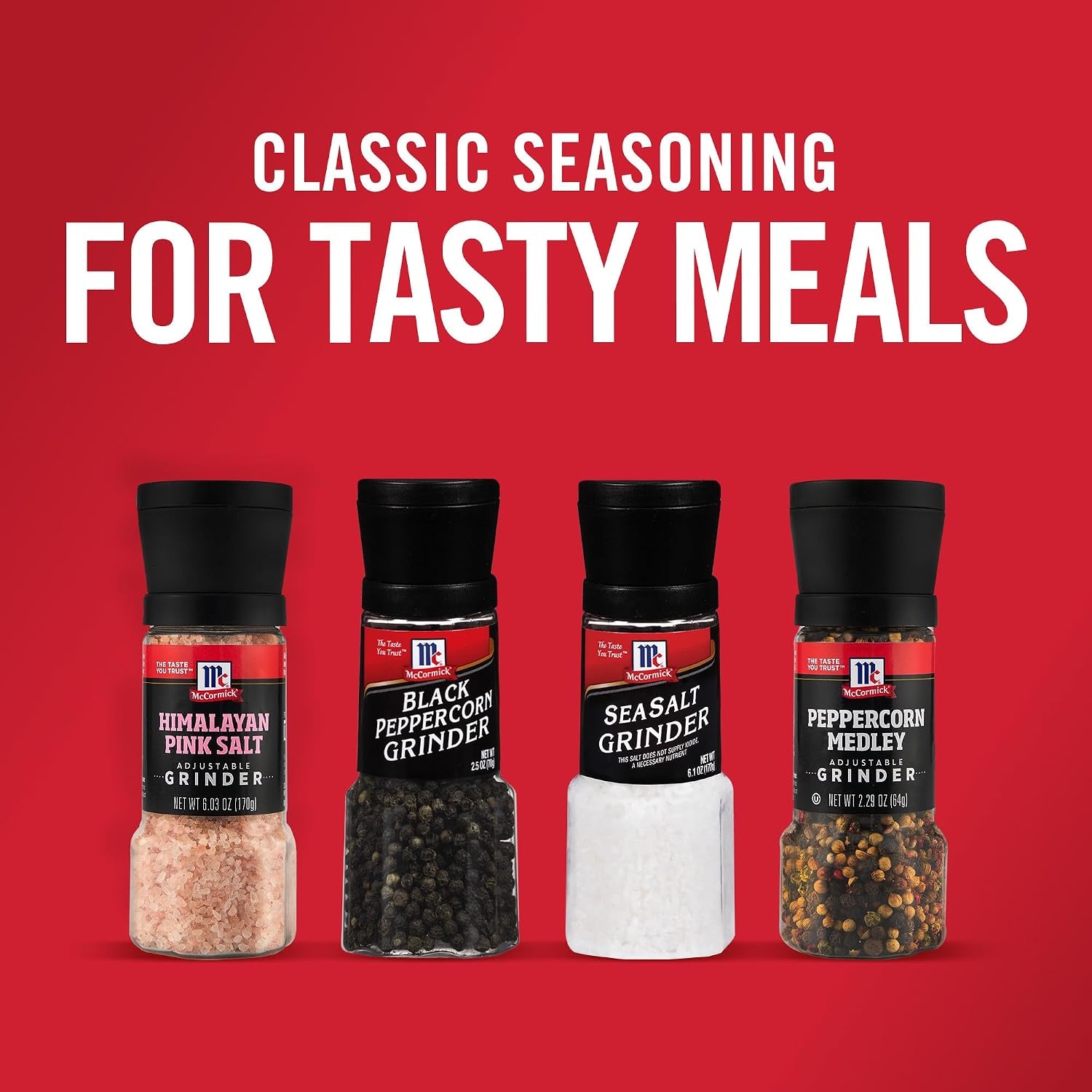 image:imageMcCormick Black Peppercorn Grinder For Freshly Ground Pepper While Cooking amp Tableside 25 oz25 Ounce Pack of 1