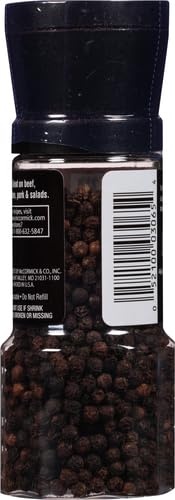 image:imageMcCormick Black Peppercorn Grinder For Freshly Ground Pepper While Cooking amp Tableside 25 oz25 Ounce Pack of 2