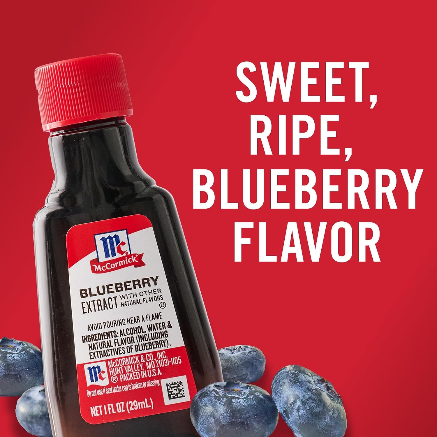 image:imageMcCormick Blueberry Extract with Other Natural Flavors Distinctive Sweet Blueberry Flavor and Aroma for Baking Cookies Cake and Muffins and Beverages Like Lemonade Mocktails and Smoothies 1 fl oz Pack of 6