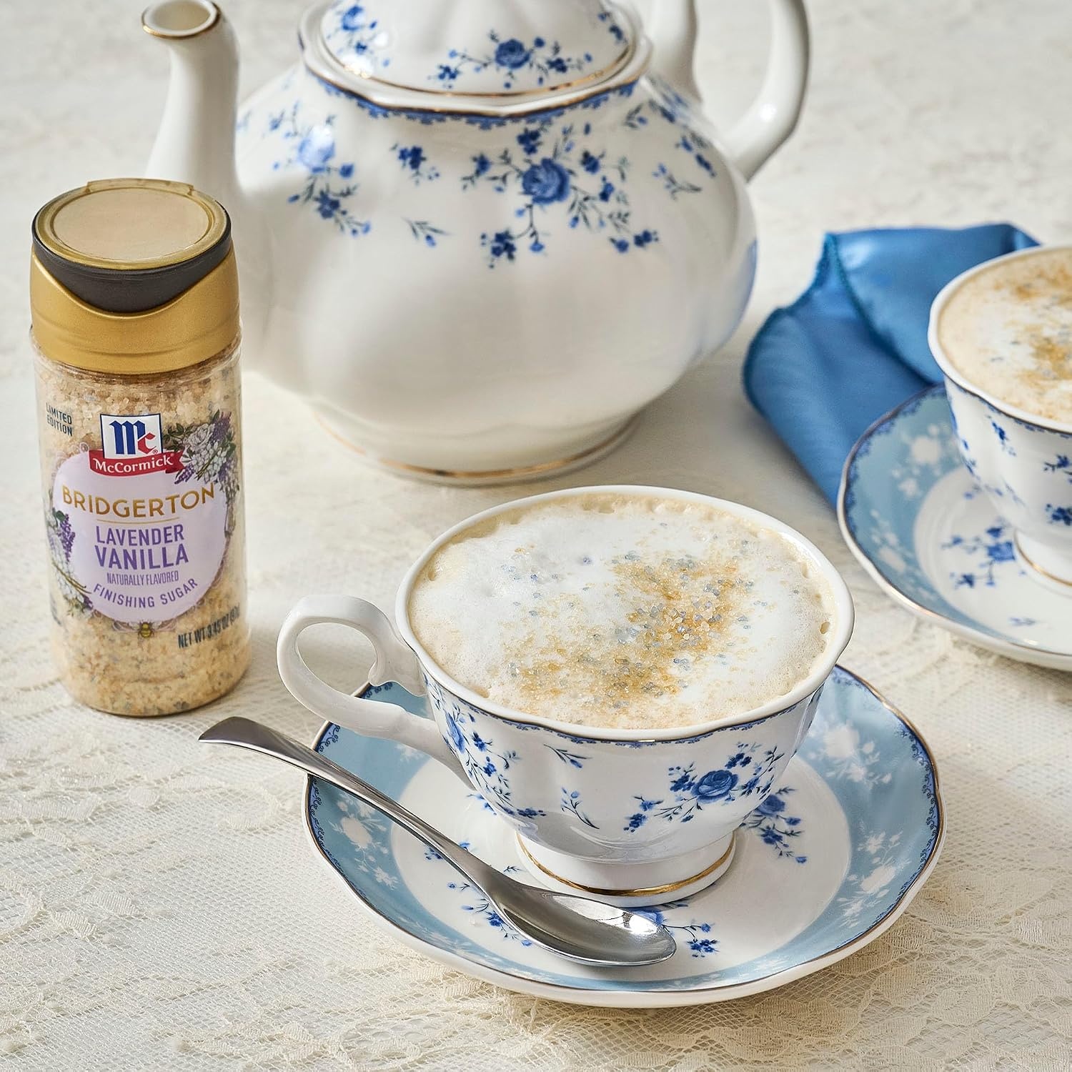 image:imageMcCormick Bridgerton Finishing Sugar Lavender Vanilla Limited Edition Floral Lavender Notes Smooth Vanilla Flavor For Cakes Cocktails Matcha Tea and More 345 oz345 Ounce Pack of 2
