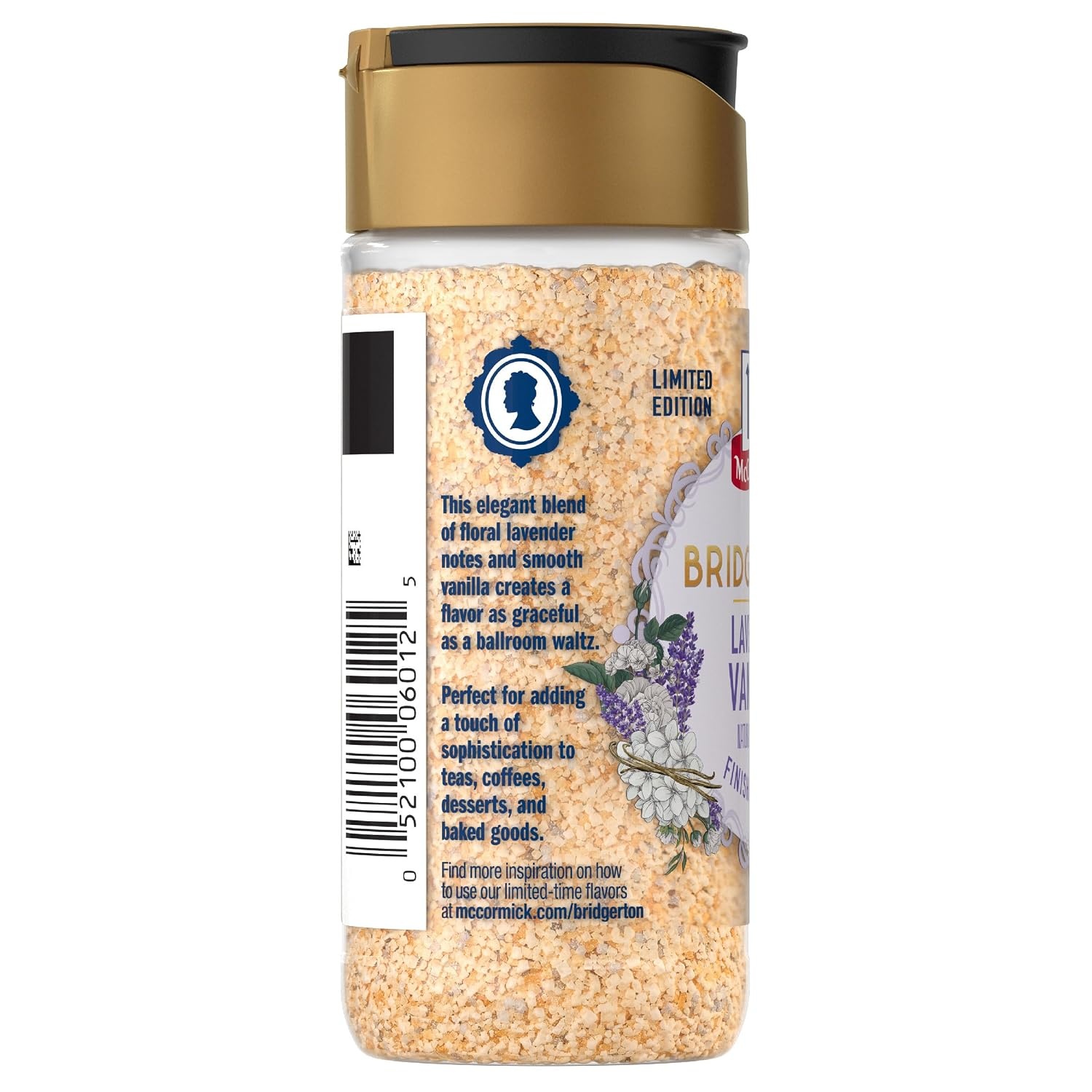 image:imageMcCormick Bridgerton Finishing Sugar Lavender Vanilla Limited Edition Floral Lavender Notes Smooth Vanilla Flavor For Cakes Cocktails Matcha Tea and More 345 oz345 Ounce Pack of 2