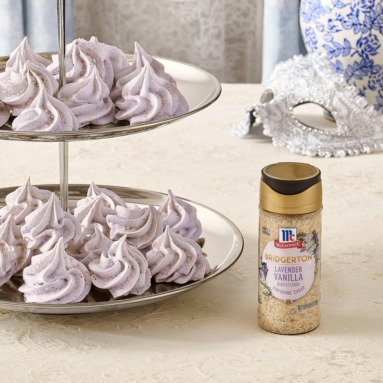 image:imageMcCormick Bridgerton Finishing Sugar Lavender Vanilla Limited Edition Floral Lavender Notes Smooth Vanilla Flavor For Cakes Cocktails Matcha Tea and More 345 oz345 Ounce Pack of 2