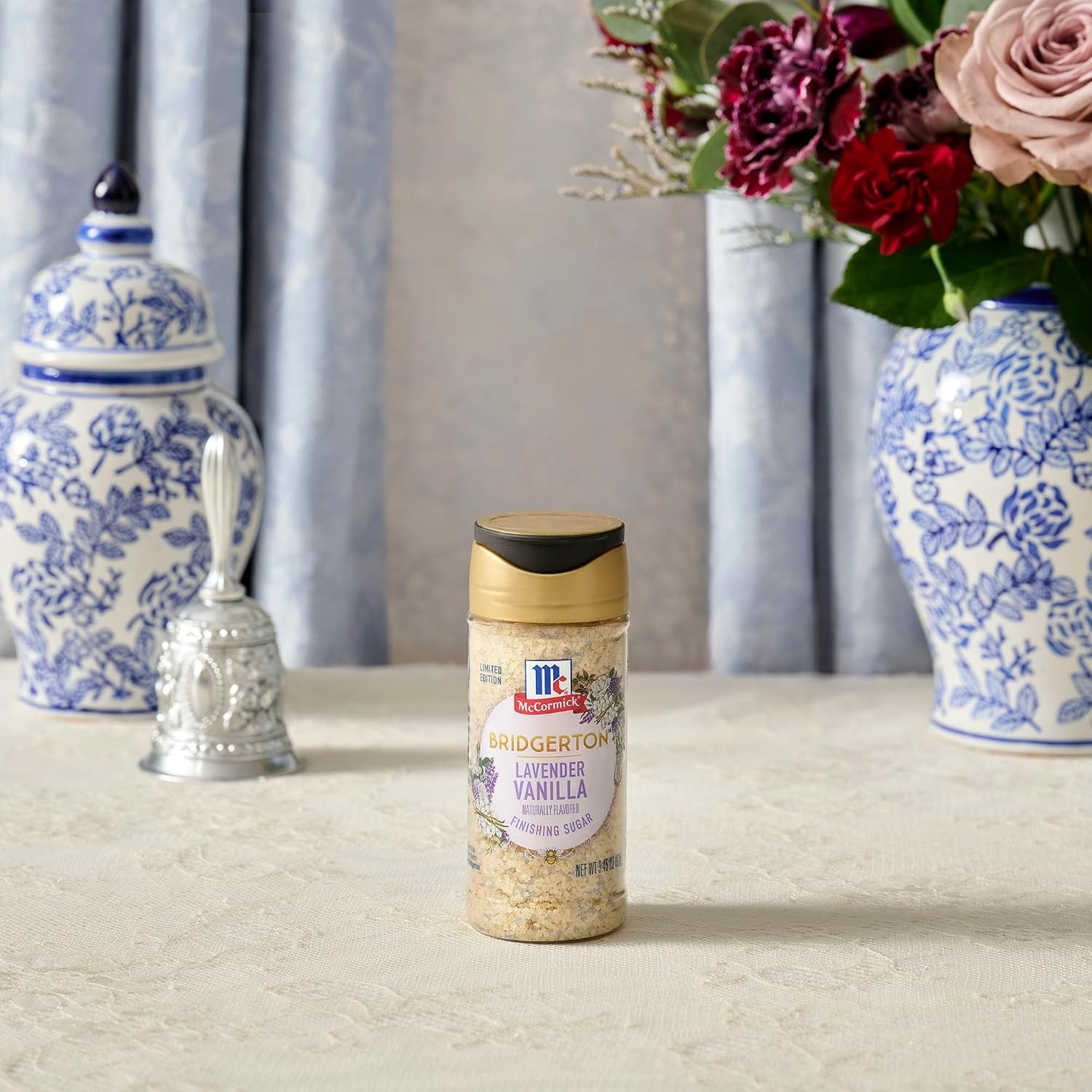 image:imageMcCormick Bridgerton Finishing Sugar Lavender Vanilla Limited Edition Floral Lavender Notes Smooth Vanilla Flavor For Cakes Cocktails Matcha Tea and More 345 oz345 Ounce Pack of 1
