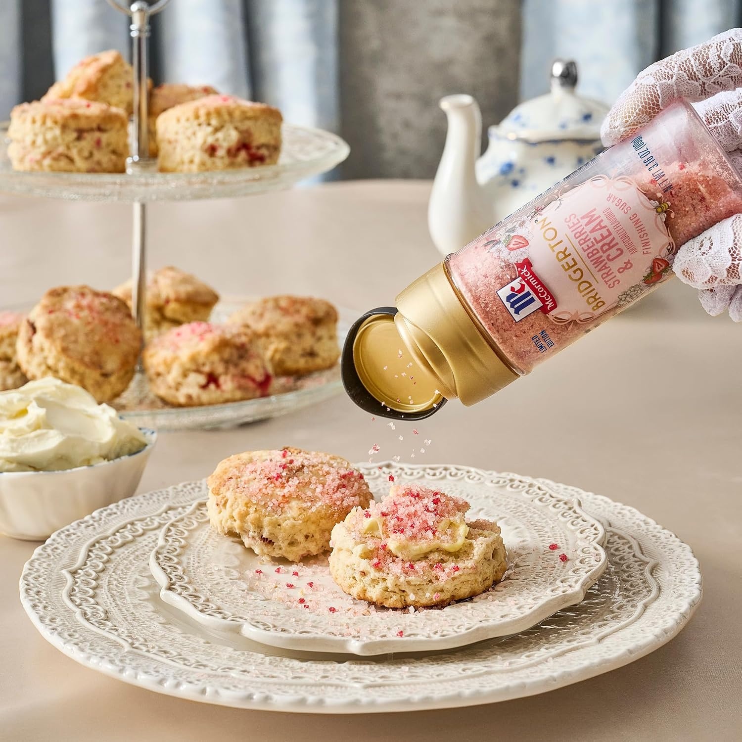 image:imageMcCormick Bridgerton Finishing Sugar Strawberries amp Cream Limited Edition Sweet Strawberry Flavor Infusion For Desserts Cocktails Breakfasts and More 316 oz316 Ounce Pack of 2