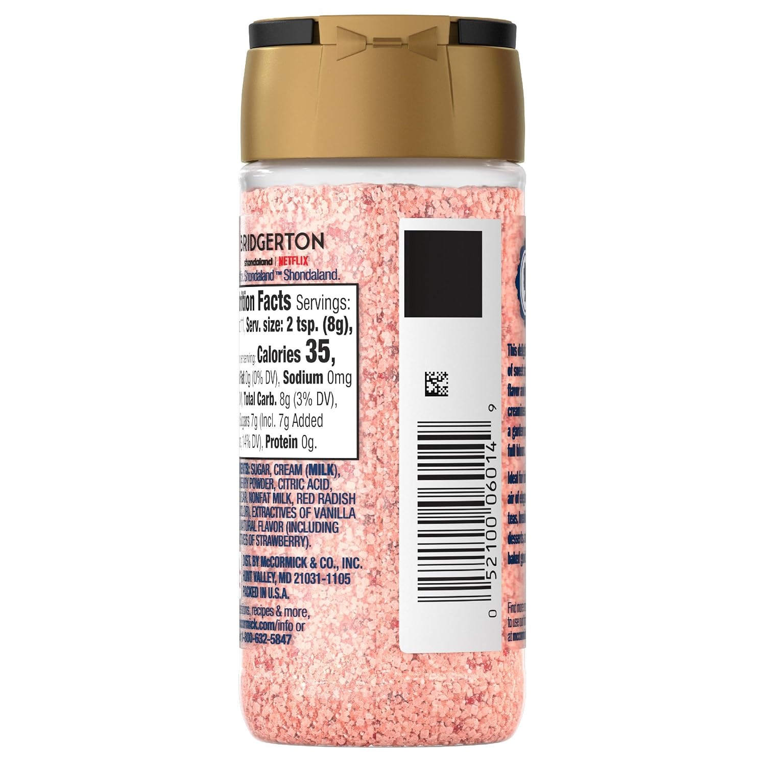 image:imageMcCormick Bridgerton Finishing Sugar Strawberries amp Cream Limited Edition Sweet Strawberry Flavor Infusion For Desserts Cocktails Breakfasts and More 316 oz316 Ounce Pack of 2