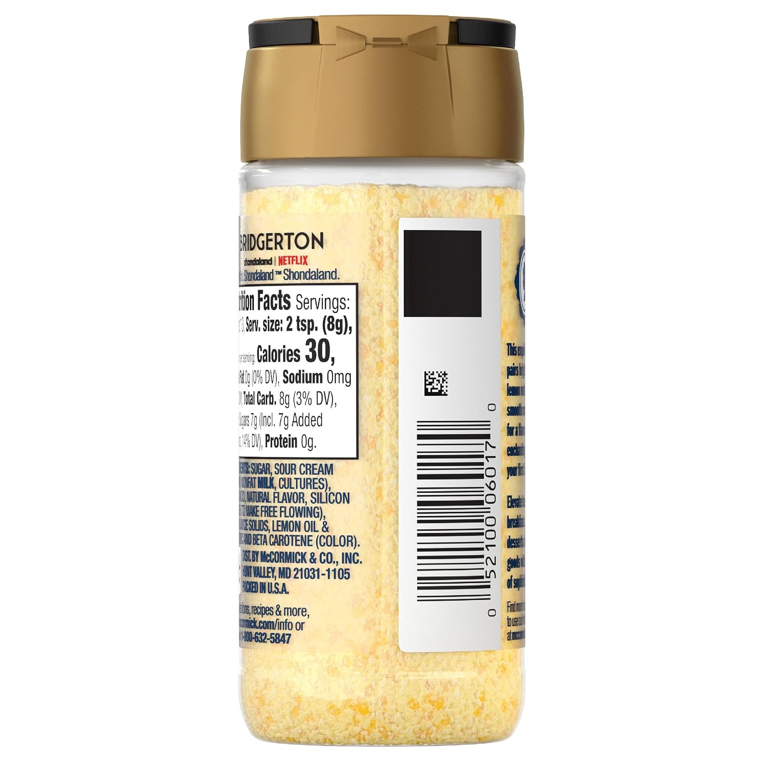 image:imageMcCormick Bridgerton Finishing Sugar Sweet Lemon Limited Edition Exquisite Lemon Flavor For Elevating Baked Goods and Beverages Garnishing and More 36 oz36 Ounce Pack of 1