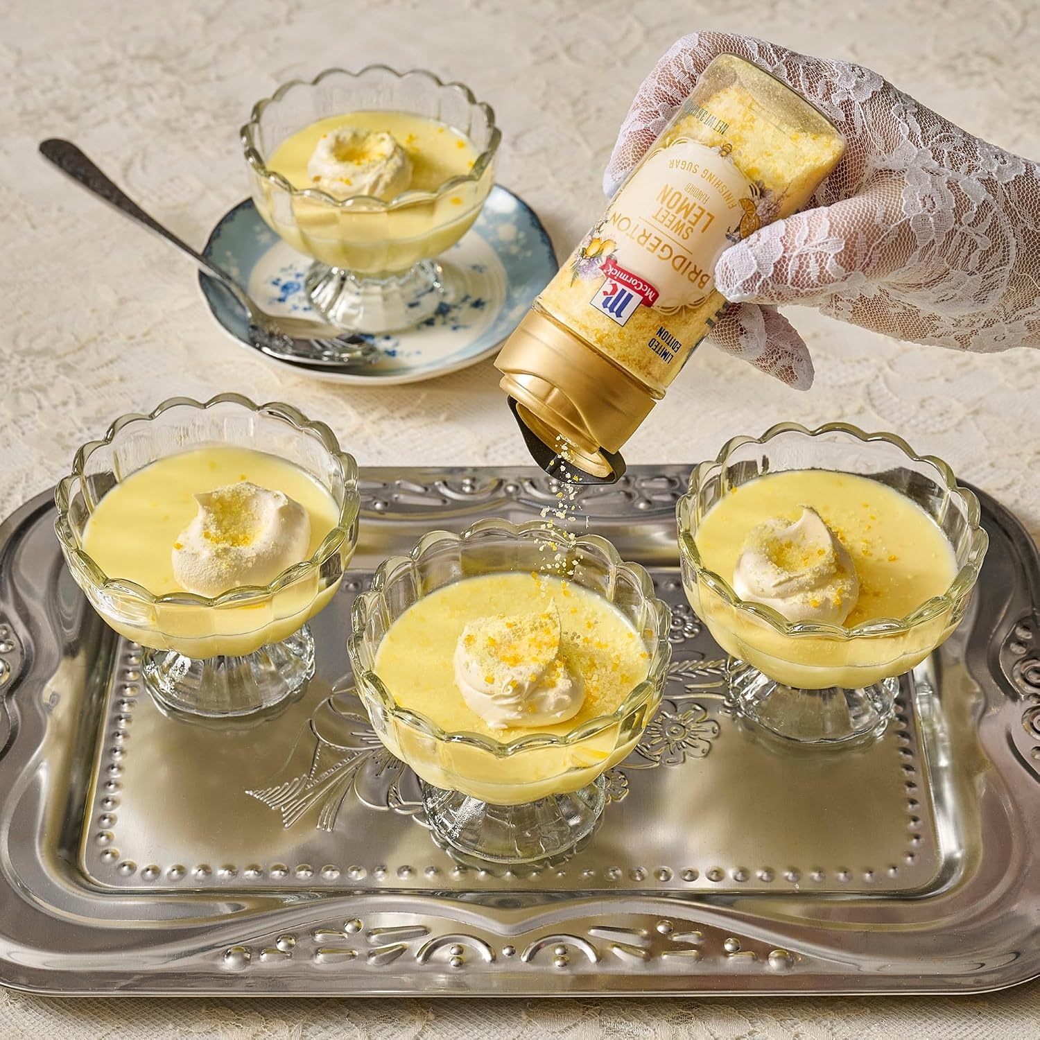 image:imageMcCormick Bridgerton Finishing Sugar Sweet Lemon Limited Edition Exquisite Lemon Flavor For Elevating Baked Goods and Beverages Garnishing and More 36 oz36 Ounce Pack of 1