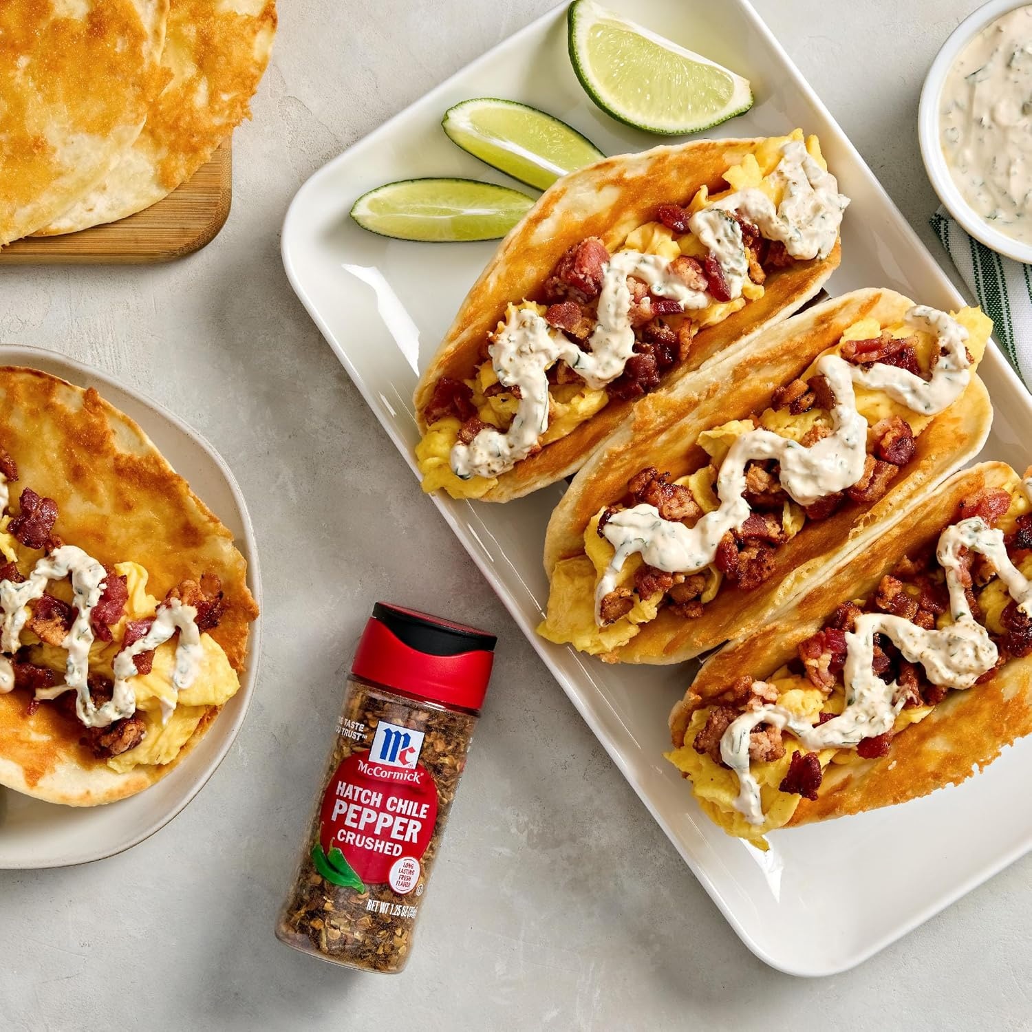 image:imageMcCormick Crushed Pepper Heat Lover Variety Pack Mild to Hot Heat Giftable Collection of Four Crushed Peppers for Adding Instant Heat to Eggs Potatoes Pasta Guacamole Tacos StirFry Enchiladas and More 549 oz