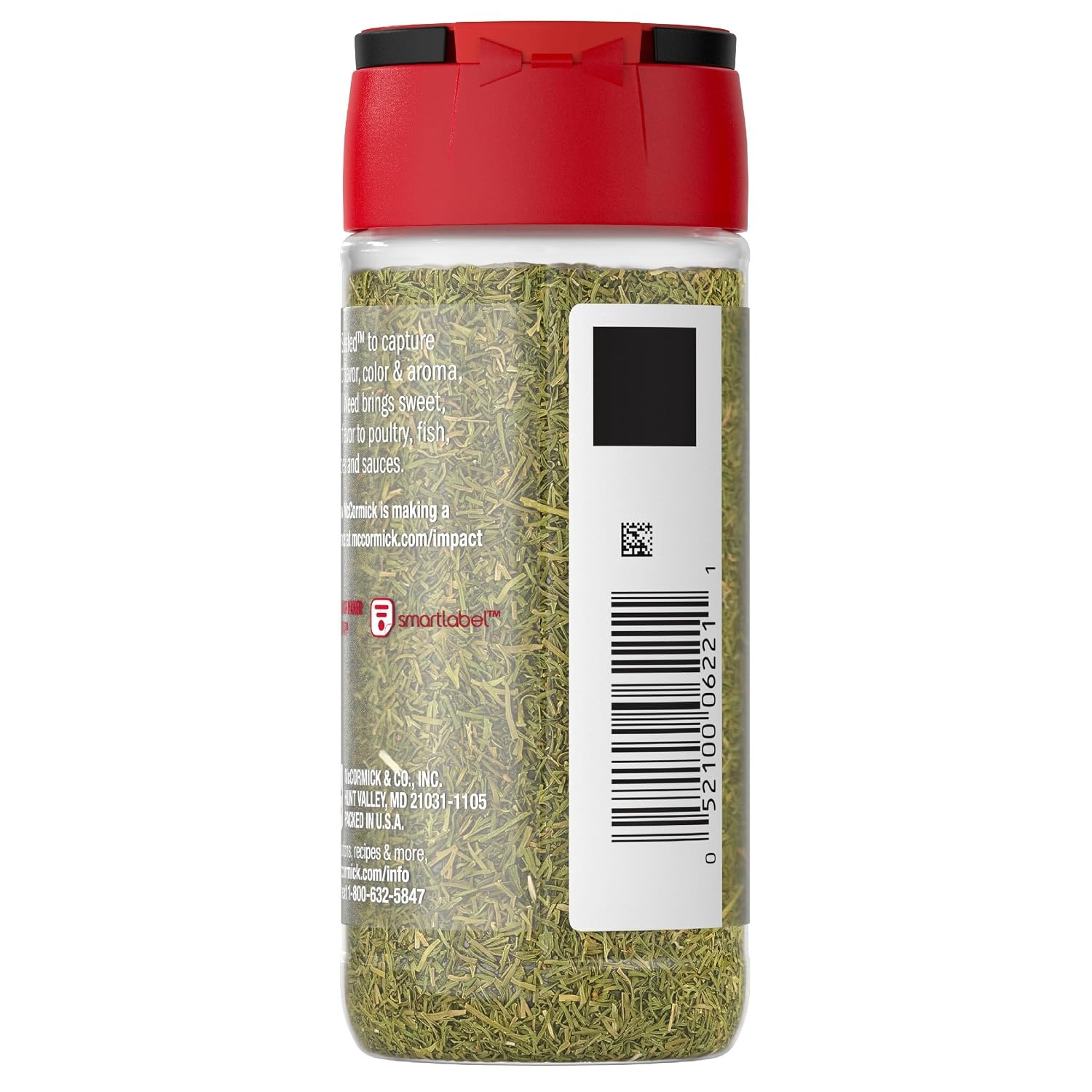 image:imageMcCormick Dill Weed Sweet Bright amp Grassy Taste Kosher FlavorSealed to Capture Vibrant Flavor Mild Flavor Pairs Well with Poultry Fish Potatoes amp Sauces 062 oz