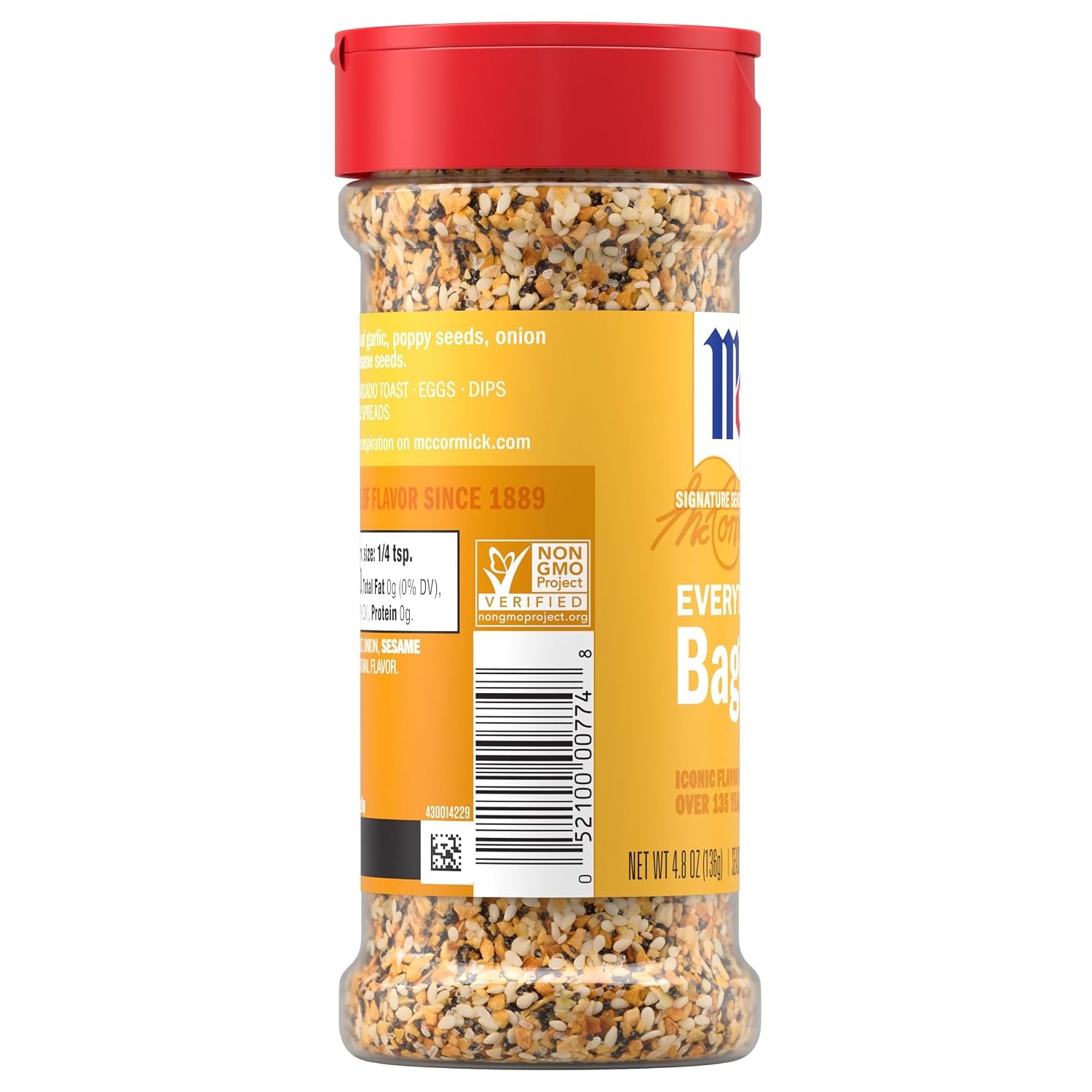 image:imageMcCormick Everything Bagel All Purpose Seasoning 48 oz48 Ounce Pack of 1