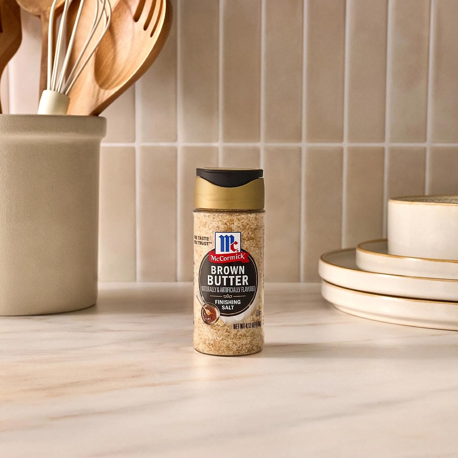 image:imageMcCormick Finishing Salt Brown Butter Sea Salt amp Nutty Aromatic Flavor For Baked Goods Desserts Ice Cream amp Pasta Kosher 412 oz412 Ounce Pack of 1
