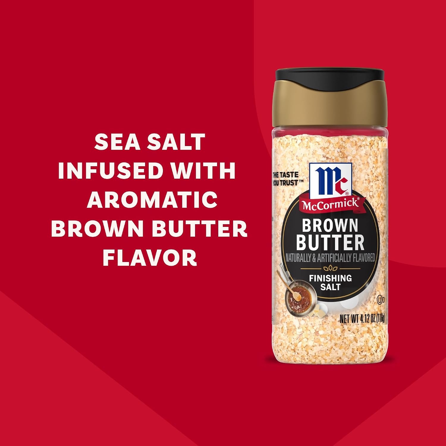 image:imageMcCormick Finishing Salt Brown Butter Sea Salt amp Nutty Aromatic Flavor For Baked Goods Desserts Ice Cream amp Pasta Kosher 412 oz412 Ounce Pack of 1