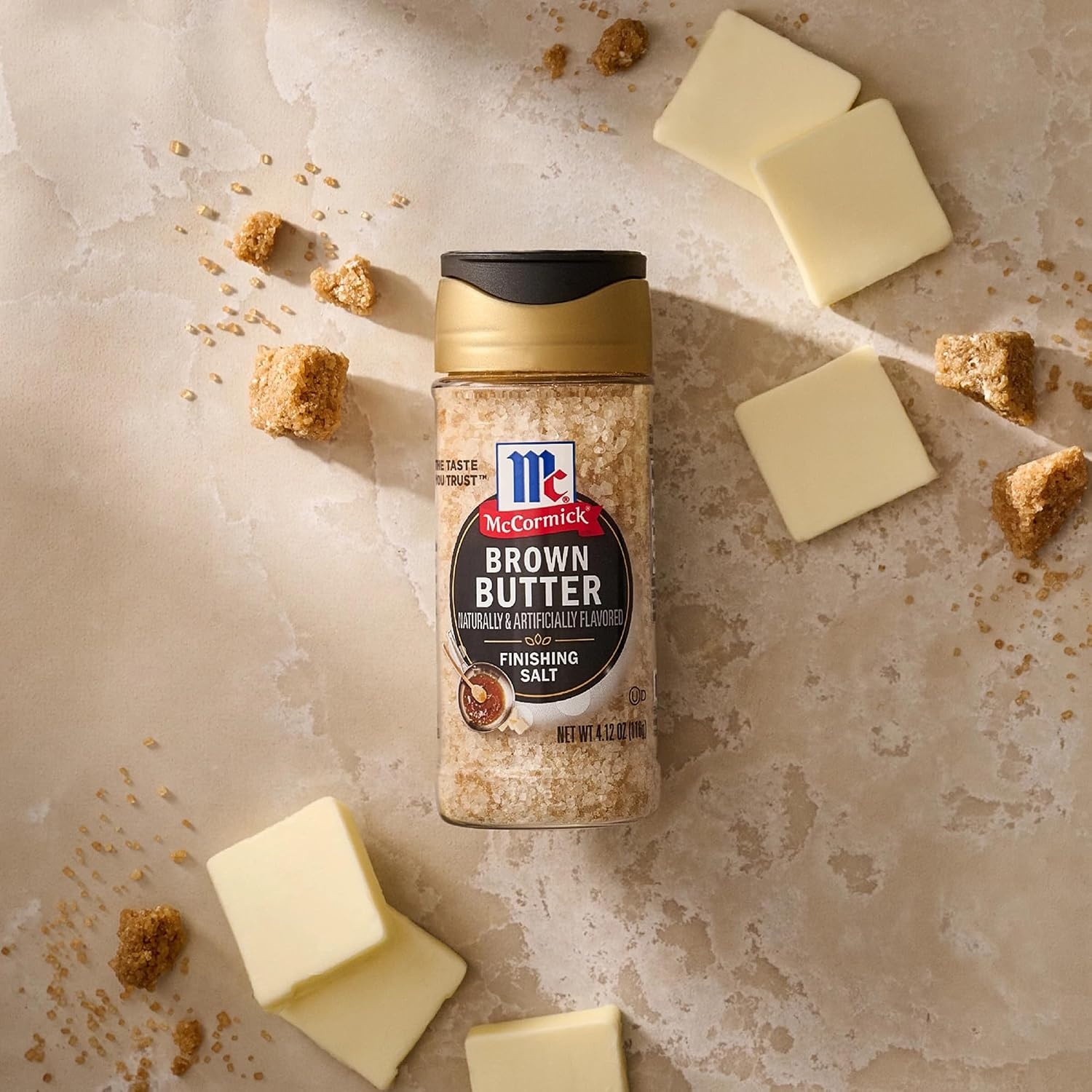 image:imageMcCormick Finishing Salt Brown Butter Sea Salt amp Nutty Aromatic Flavor For Baked Goods Desserts Ice Cream amp Pasta Kosher 412 oz412 Ounce Pack of 1