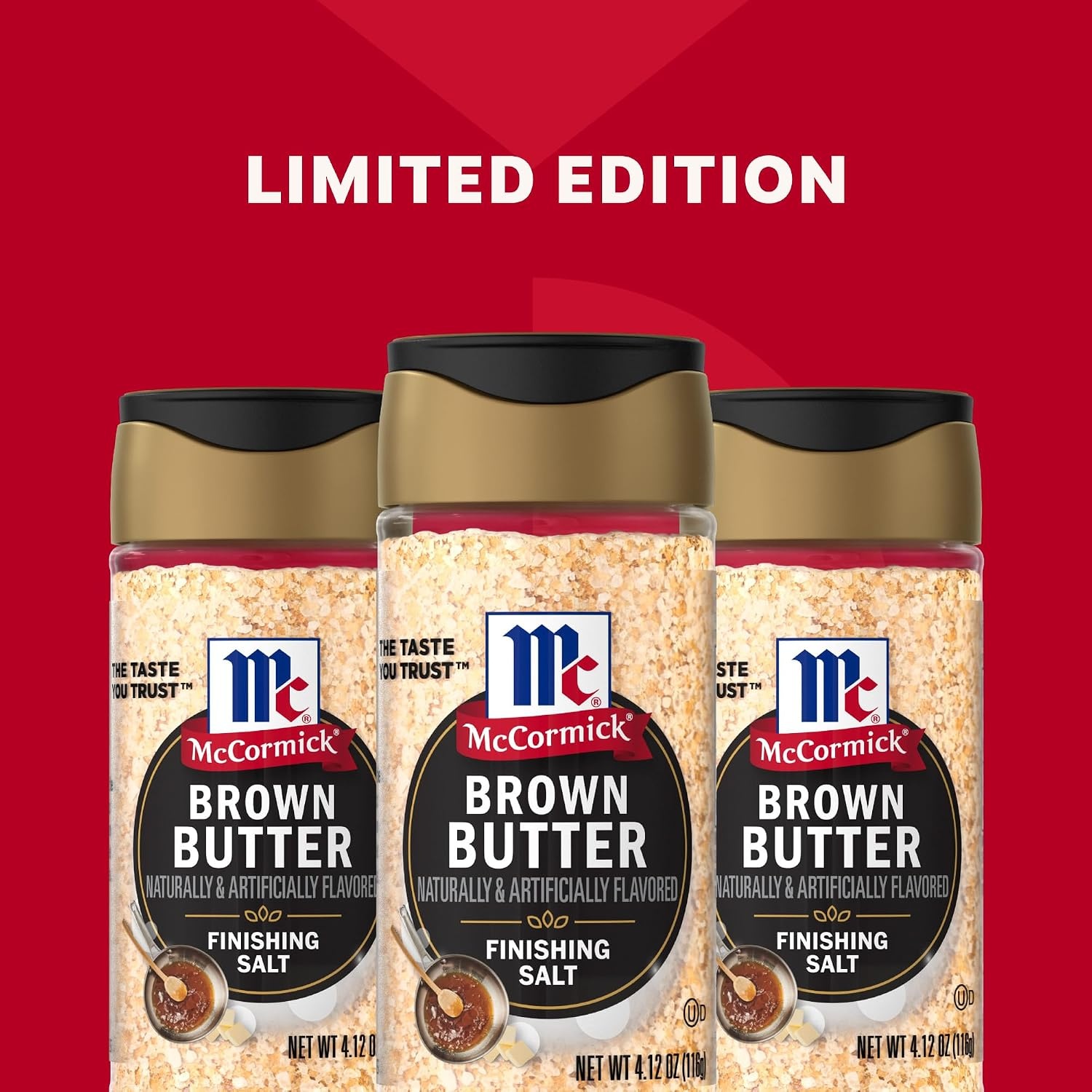 image:imageMcCormick Finishing Salt Brown Butter Sea Salt amp Nutty Aromatic Flavor For Baked Goods Desserts Ice Cream amp Pasta Kosher 412 oz412 Ounce Pack of 1