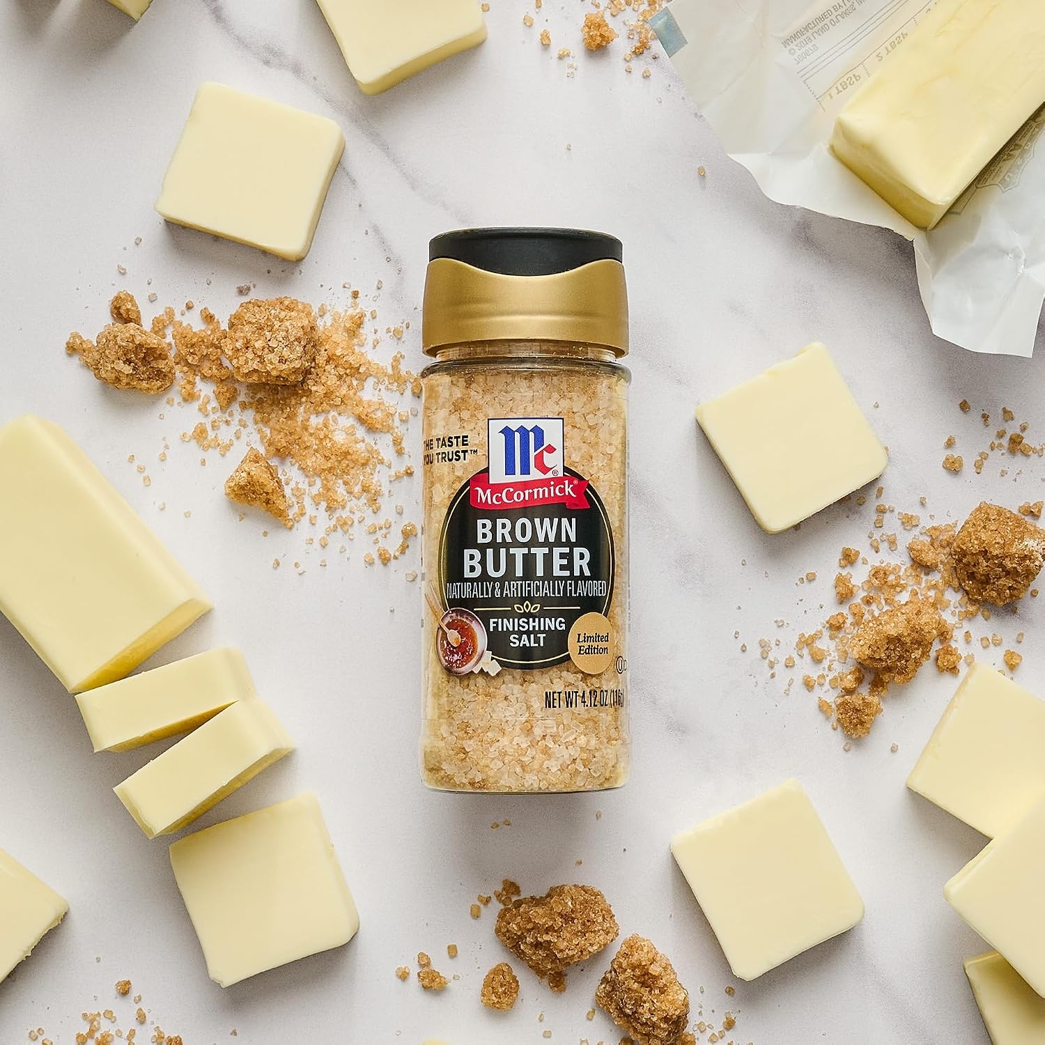 image:imageMcCormick Finishing Salt Brown Butter Sea Salt amp Nutty Aromatic Flavor For Baked Goods Desserts Ice Cream amp Pasta Kosher 412 oz412 Ounce Pack of 2