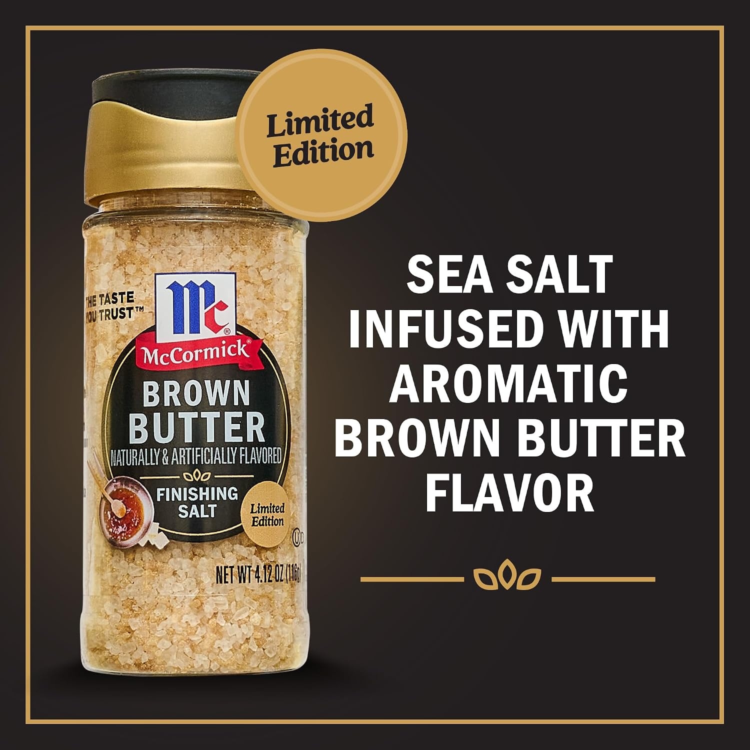 image:imageMcCormick Finishing Salt Brown Butter Sea Salt amp Nutty Aromatic Flavor For Baked Goods Desserts Ice Cream amp Pasta Kosher 412 oz412 Ounce Pack of 2
