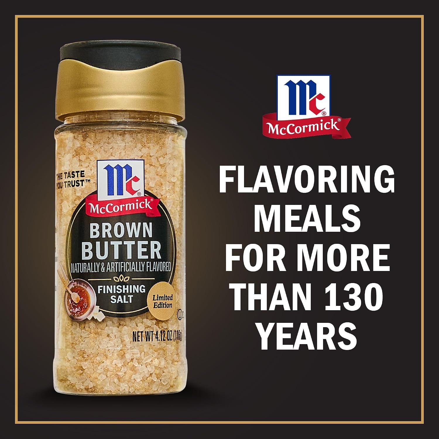 image:imageMcCormick Finishing Salt Brown Butter Sea Salt amp Nutty Aromatic Flavor For Baked Goods Desserts Ice Cream amp Pasta Kosher 412 oz412 Ounce Pack of 2