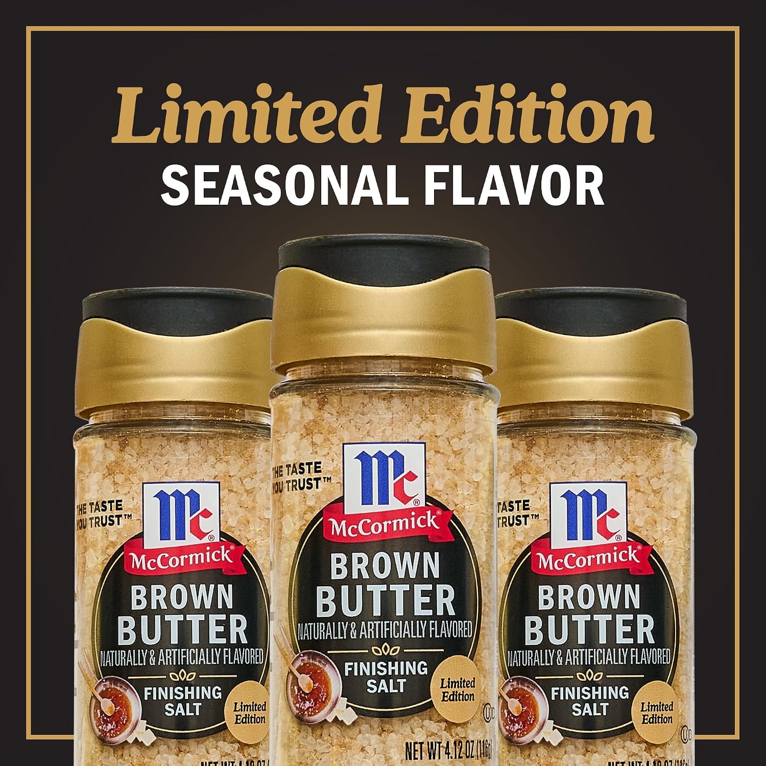 image:imageMcCormick Finishing Salt Brown Butter Sea Salt amp Nutty Aromatic Flavor For Baked Goods Desserts Ice Cream amp Pasta Kosher 412 oz412 Ounce Pack of 2