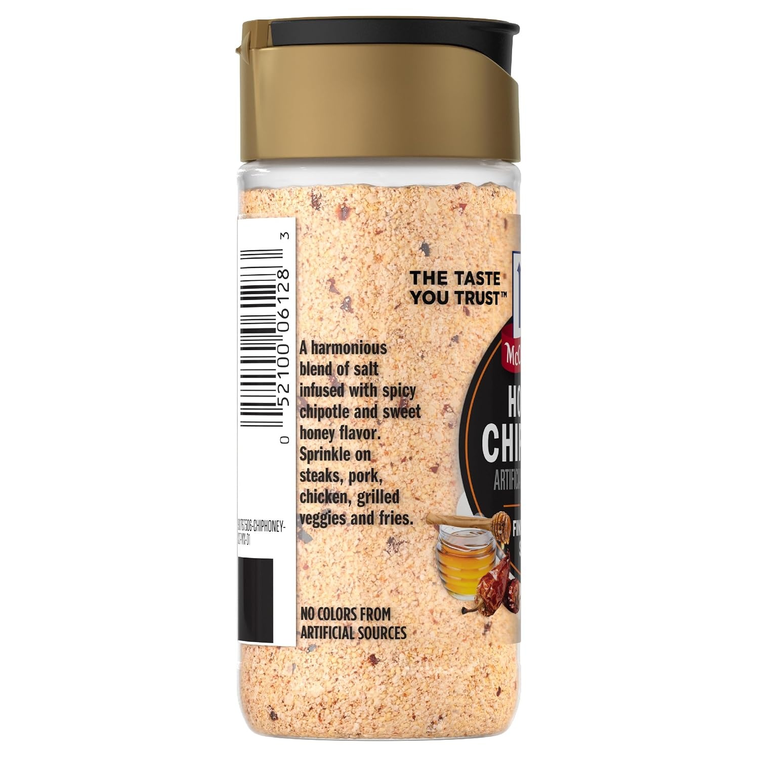 image:imageMcCormick Finishing Salt Honey Chipotle Spicy Chipotle amp Sweet Honey For Steaks Pork Chicken Grilled Veggies amp Fries No Colors from Artificial Sources Kosher 307 oz307 Ounce Pack of 2