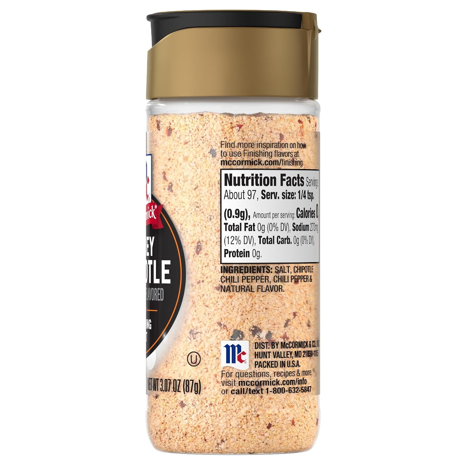 image:imageMcCormick Finishing Salt Honey Chipotle Spicy Chipotle amp Sweet Honey For Steaks Pork Chicken Grilled Veggies amp Fries No Colors from Artificial Sources Kosher 307 oz307 Ounce Pack of 2