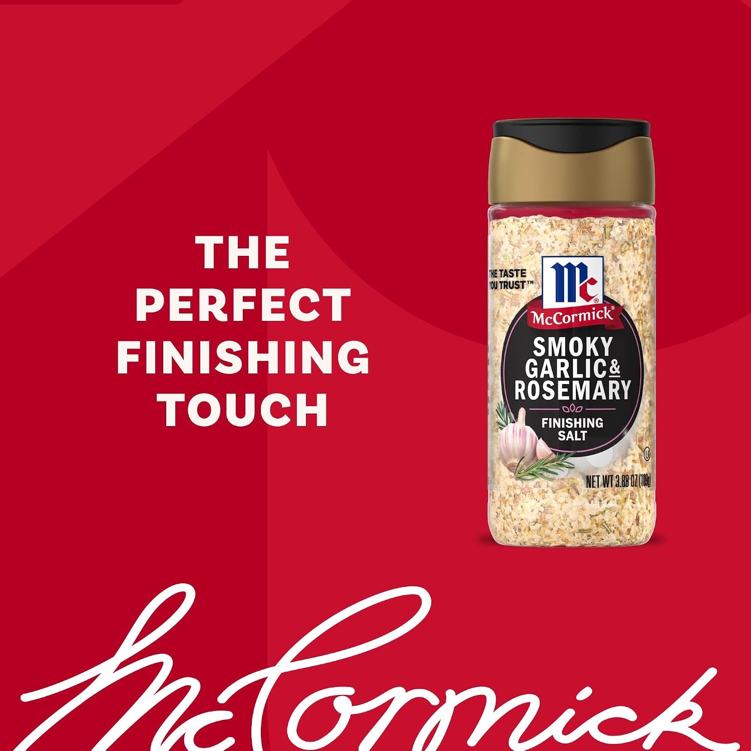 image:imageMcCormick Finishing Salt Smoky Garlic amp Rosemary The Taste You Trust For Steaks Chops Chicken Roasted Veggies Potato Dishes amp More Kosher No Colors from Artificial Sources 388 oz388 Ounce Pack of 2