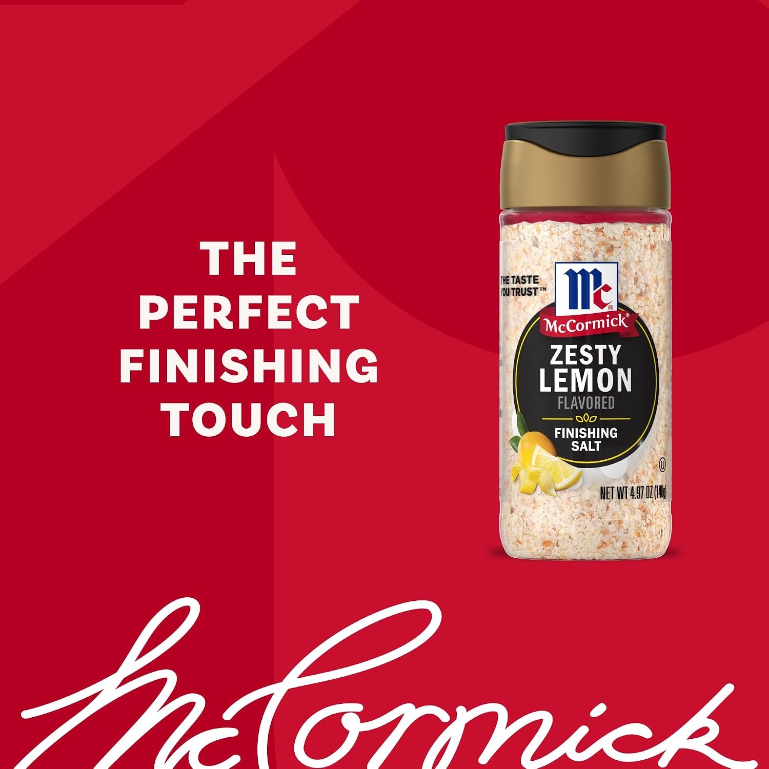 image:imageMcCormick Finishing Salt Zesty Lemon Sea Salt Lemon Rind Kosher The Taste You Trust For Salads Fresh Fruit Grilled Veggies Pasta Dishes Fish Chicken Seafood amp More 497 oz497 Ounce Pack of 1