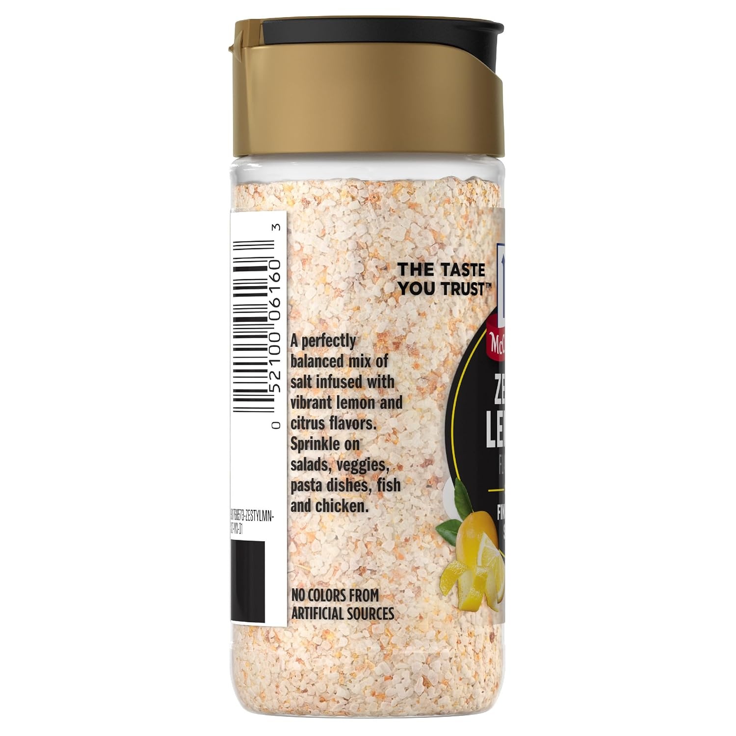 image:imageMcCormick Finishing Salt Zesty Lemon Sea Salt Lemon Rind Kosher The Taste You Trust For Salads Fresh Fruit Grilled Veggies Pasta Dishes Fish Chicken Seafood amp More 497 oz497 Ounce Pack of 2