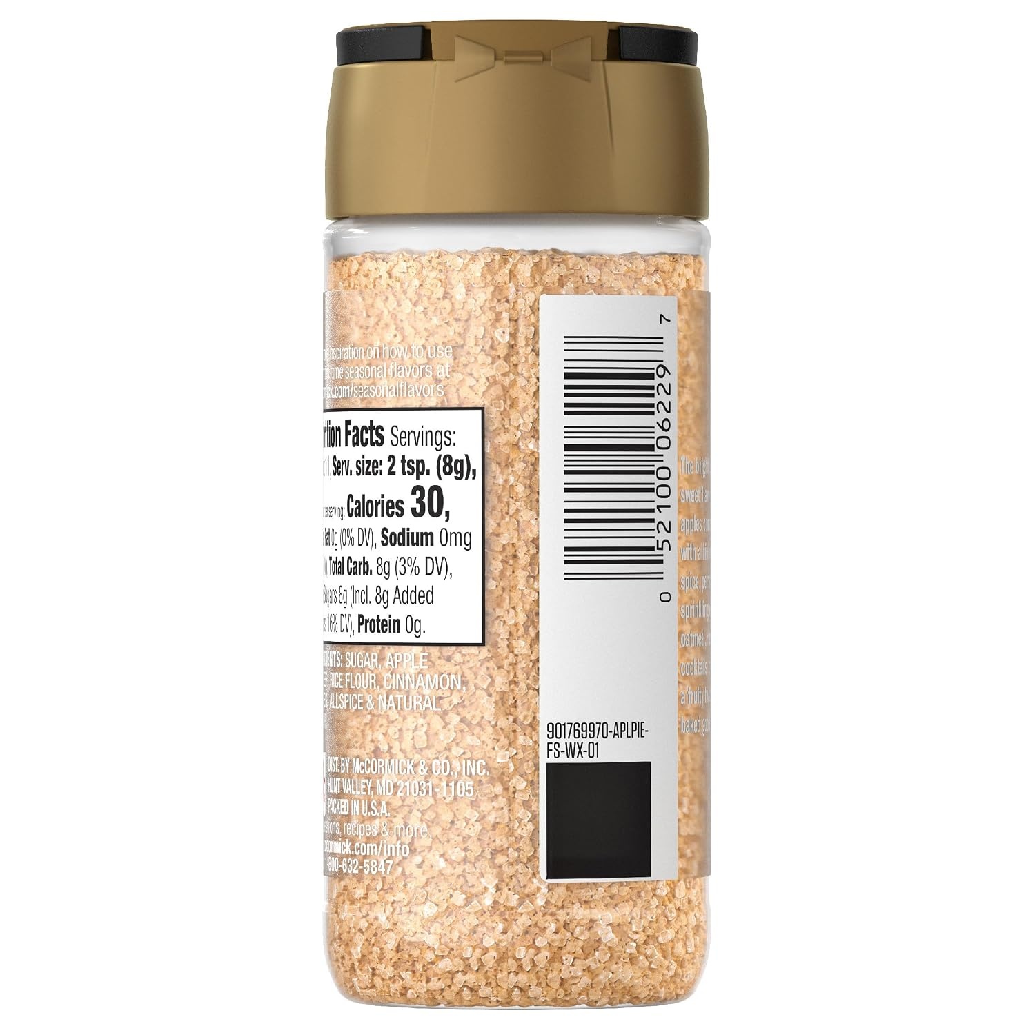 image:imageMcCormick Finishing Sugar Apple Pie Limited Edition Sweet Flavor of Apples with a Hint of Warm Spice Sprinkle Over Breakfast Items Baked Goods Treats and More 306 oz