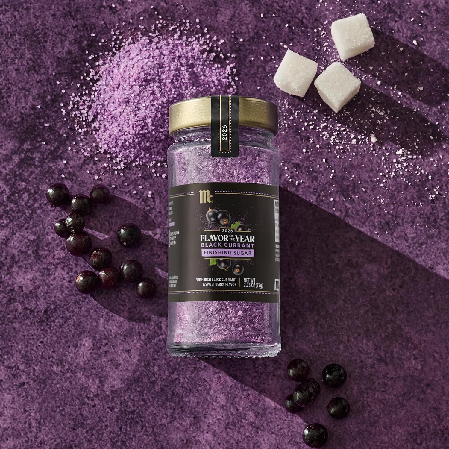image:imageMcCormick Finishing Sugar Black Currant 2026 Flavor of the Year Rimming amp Baking Sugar For Dessert Ice Cream Muffins Cupcakes Pie Cocktails Fruit and More 275 oz275 Ounce Pack of 2