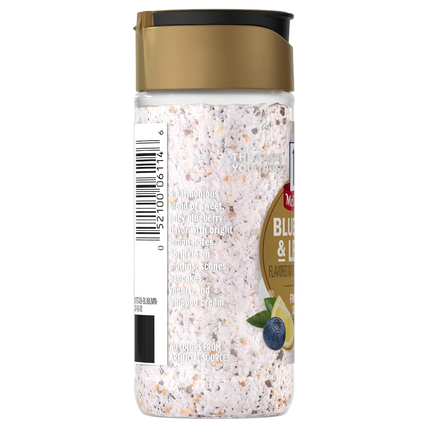 image:imageMcCormick Finishing Sugar Blueberry amp Lemon Sweet Blueberry Flavor amp Bright Lemon Notes No Colors From Artificial Sources 343 oz343 Ounce Pack of 2