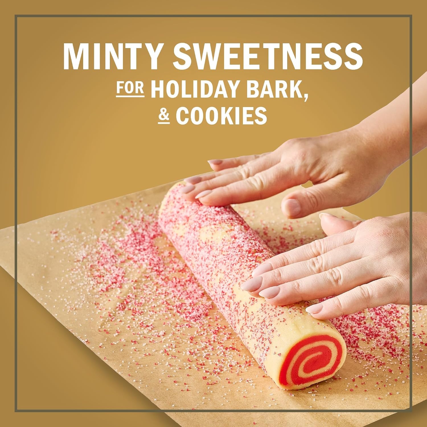 image:imageMcCormick Finishing Sugar Candy Cane Limited Edition Sweet Peppermint Iconic Holiday Flavor For Hot Chocolate Chocolate Fudge Bark Cocktails and More 381 ozPeppermint