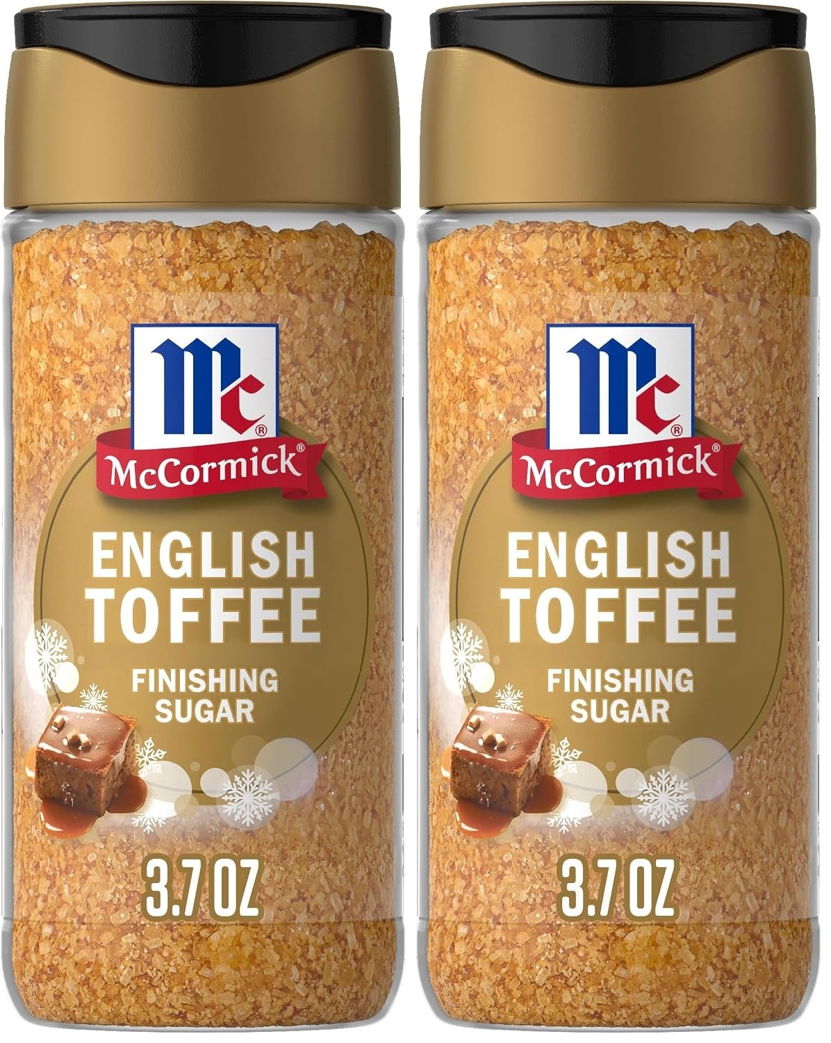 image:imageMcCormick Finishing Sugar Candy Cane Limited Edition Sweet Peppermint Iconic Holiday Flavor For Hot Chocolate Chocolate Fudge Bark Cocktails and More 381 ozEnglish Toffee