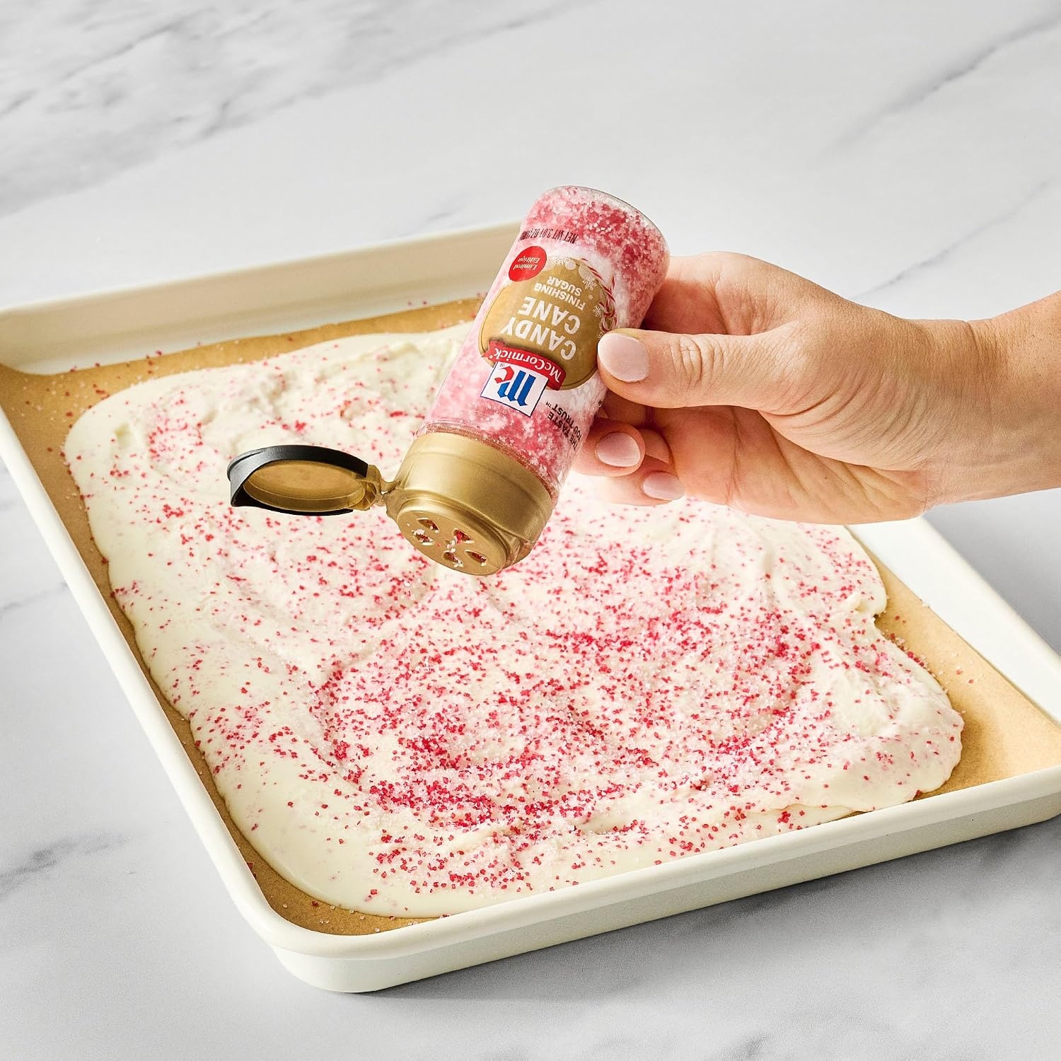 image:imageMcCormick Finishing Sugar Candy Cane Limited Edition Sweet Peppermint Iconic Holiday Flavor For Hot Chocolate Chocolate Fudge Bark Cocktails and More 381 ozPeppermint
