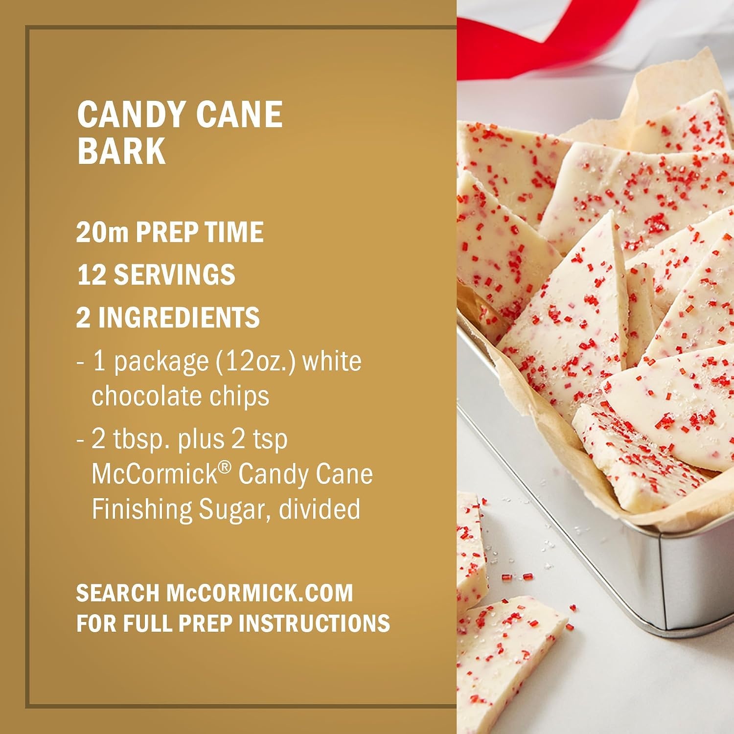 image:imageMcCormick Finishing Sugar Candy Cane Limited Edition Sweet Peppermint Iconic Holiday Flavor For Hot Chocolate Chocolate Fudge Bark Cocktails and More 381 ozPeppermint