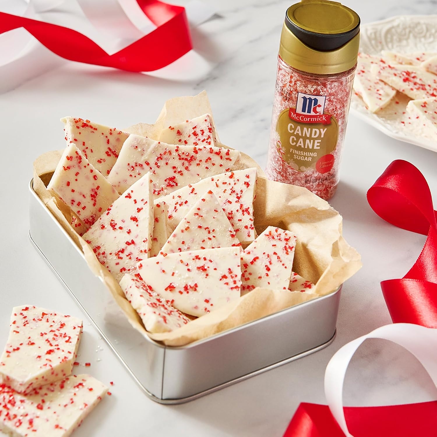 image:imageMcCormick Finishing Sugar Candy Cane Limited Edition Sweet Peppermint Iconic Holiday Flavor For Hot Chocolate Chocolate Fudge Bark Cocktails and More 381 ozVariety Pack
