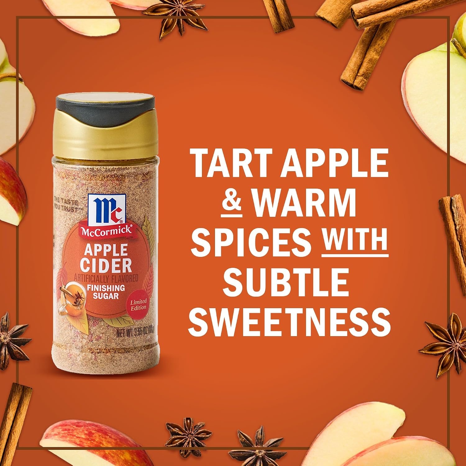 image:imageMcCormick Finishing Sugar Maple Brown Sugar Limited Edition Classic Flavor Pairing of Maple with Rich Brown Sugar For Coffee Cookies amp More 309 ozApple Cider