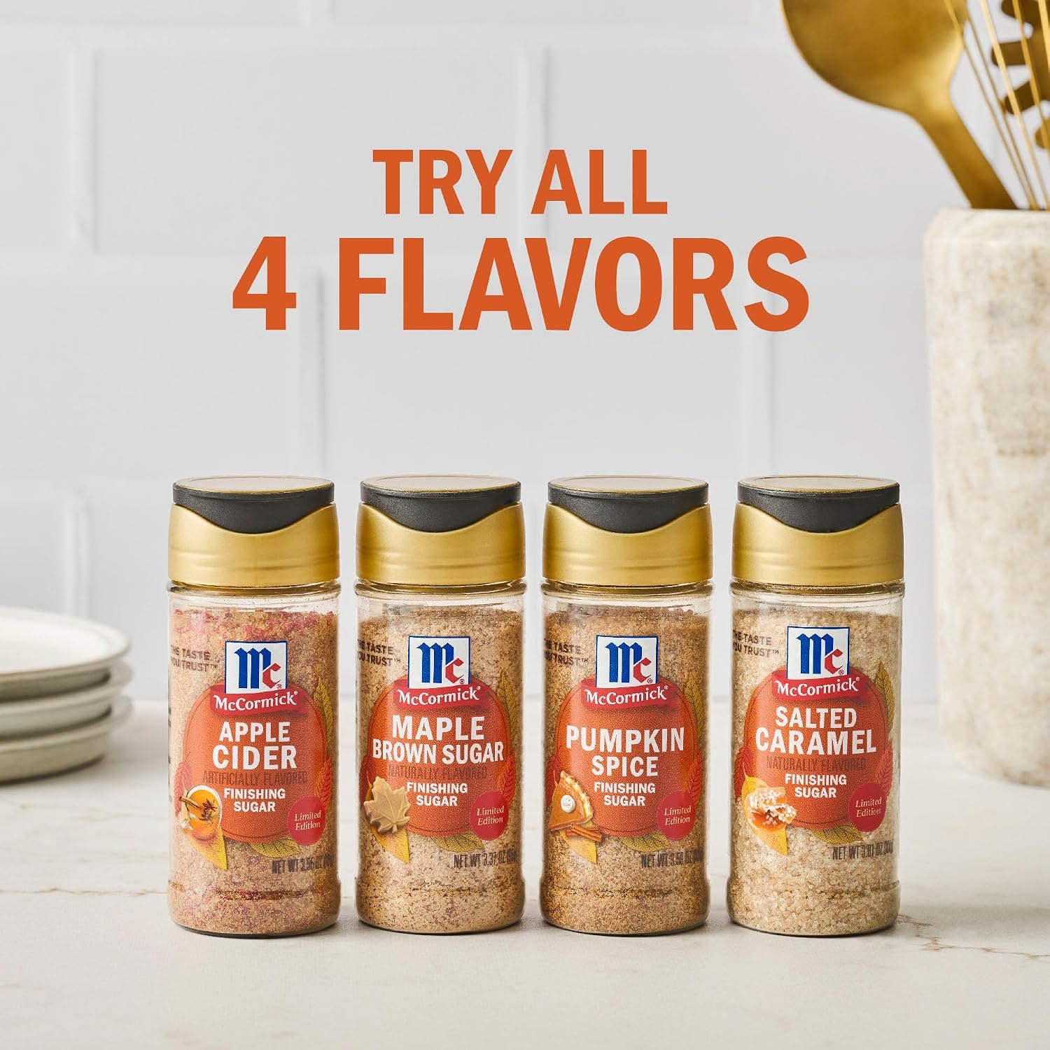 image:imageMcCormick Finishing Sugar Maple Brown Sugar Limited Edition Classic Flavor Pairing of Maple with Rich Brown Sugar For Coffee Cookies amp More 309 ozApple Cider
