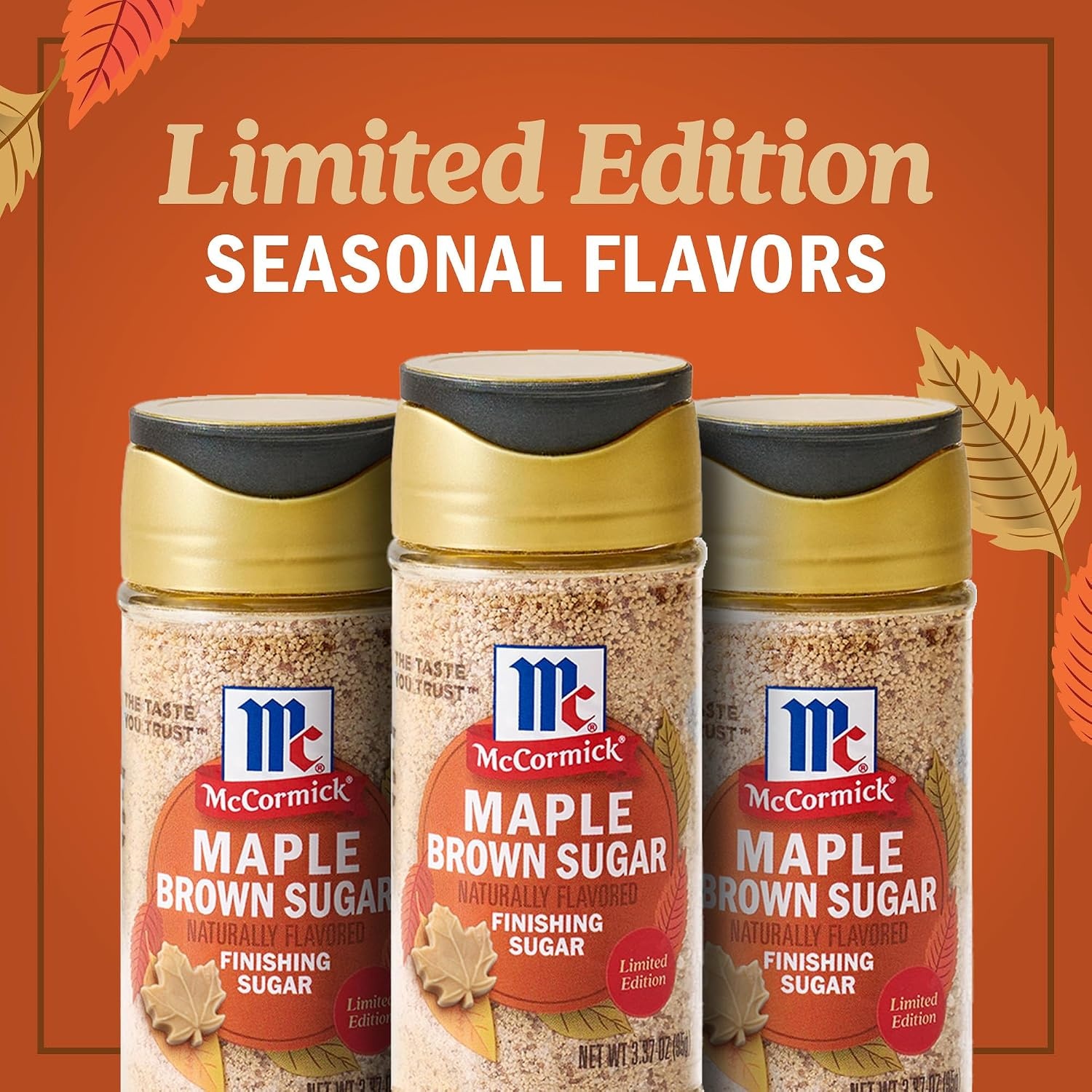 image:imageMcCormick Finishing Sugar Maple Brown Sugar Limited Edition Classic Flavor Pairing of Maple with Rich Brown Sugar For Coffee Cookies amp More 309 ozMaple Brown Sugar