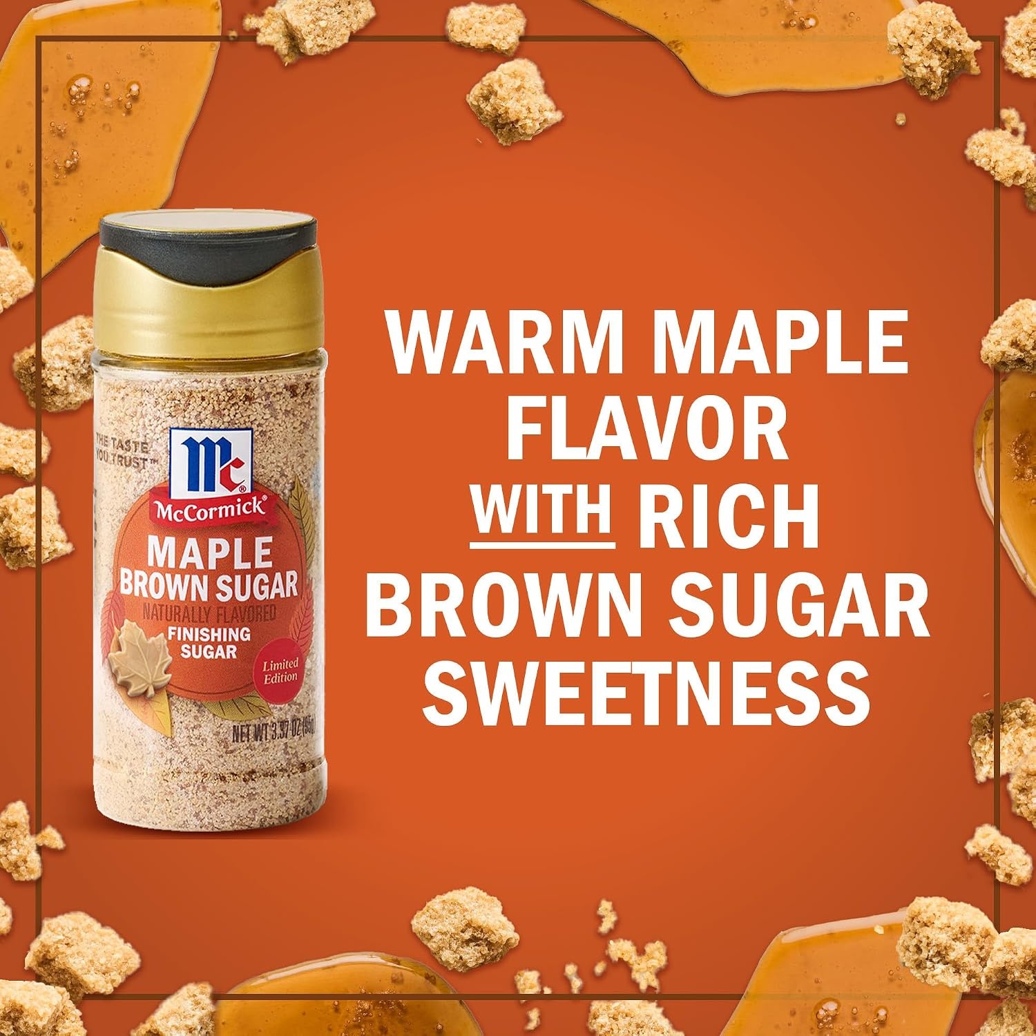 image:imageMcCormick Finishing Sugar Maple Brown Sugar Limited Edition Classic Flavor Pairing of Maple with Rich Brown Sugar For Coffee Cookies amp More 309 ozMaple Brown Sugar