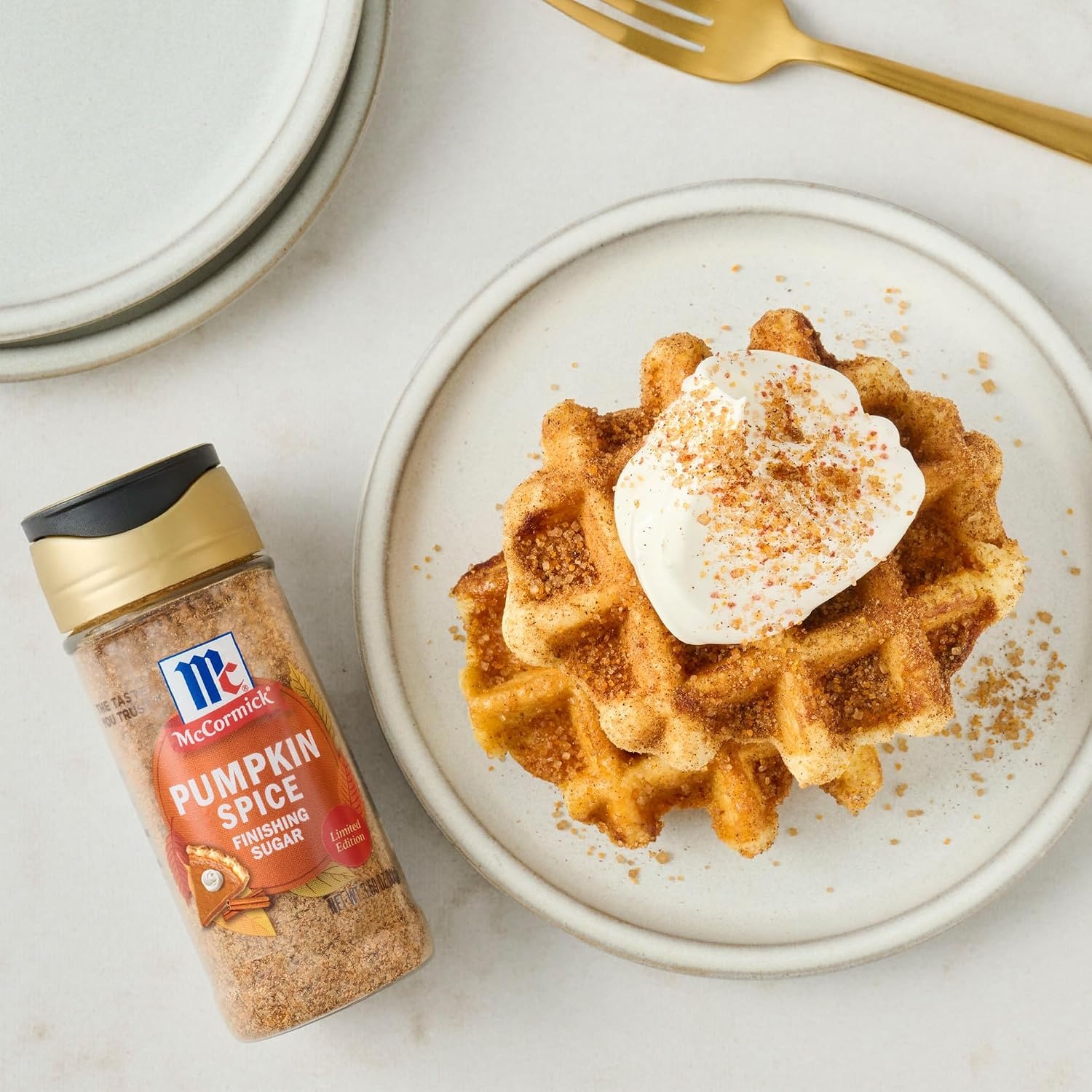 image:imageMcCormick Finishing Sugar Maple Brown Sugar Limited Edition Classic Flavor Pairing of Maple with Rich Brown Sugar For Coffee Cookies amp More 309 ozPumpkin Spice