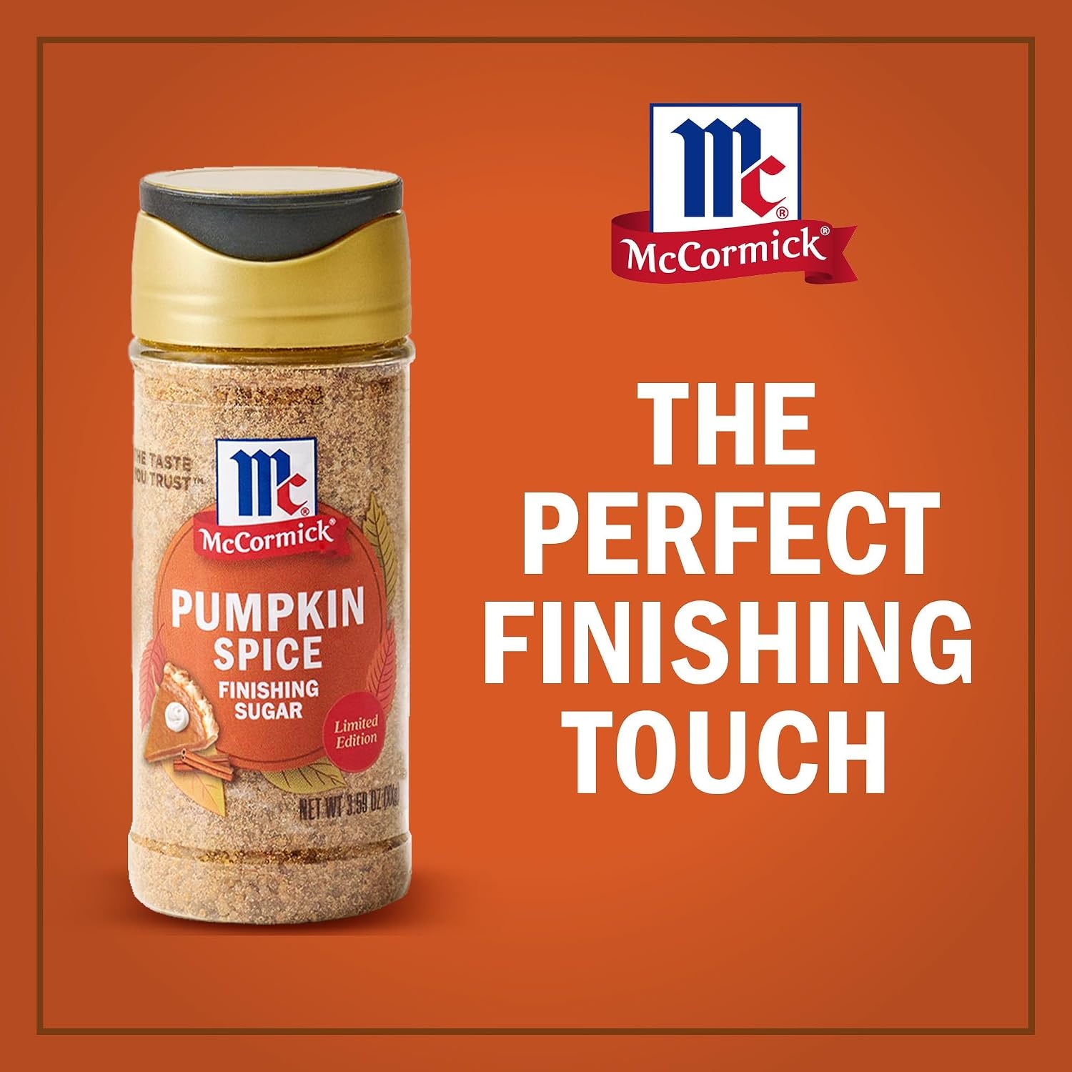 image:imageMcCormick Finishing Sugar Maple Brown Sugar Limited Edition Classic Flavor Pairing of Maple with Rich Brown Sugar For Coffee Cookies amp More 309 ozPumpkin Spice