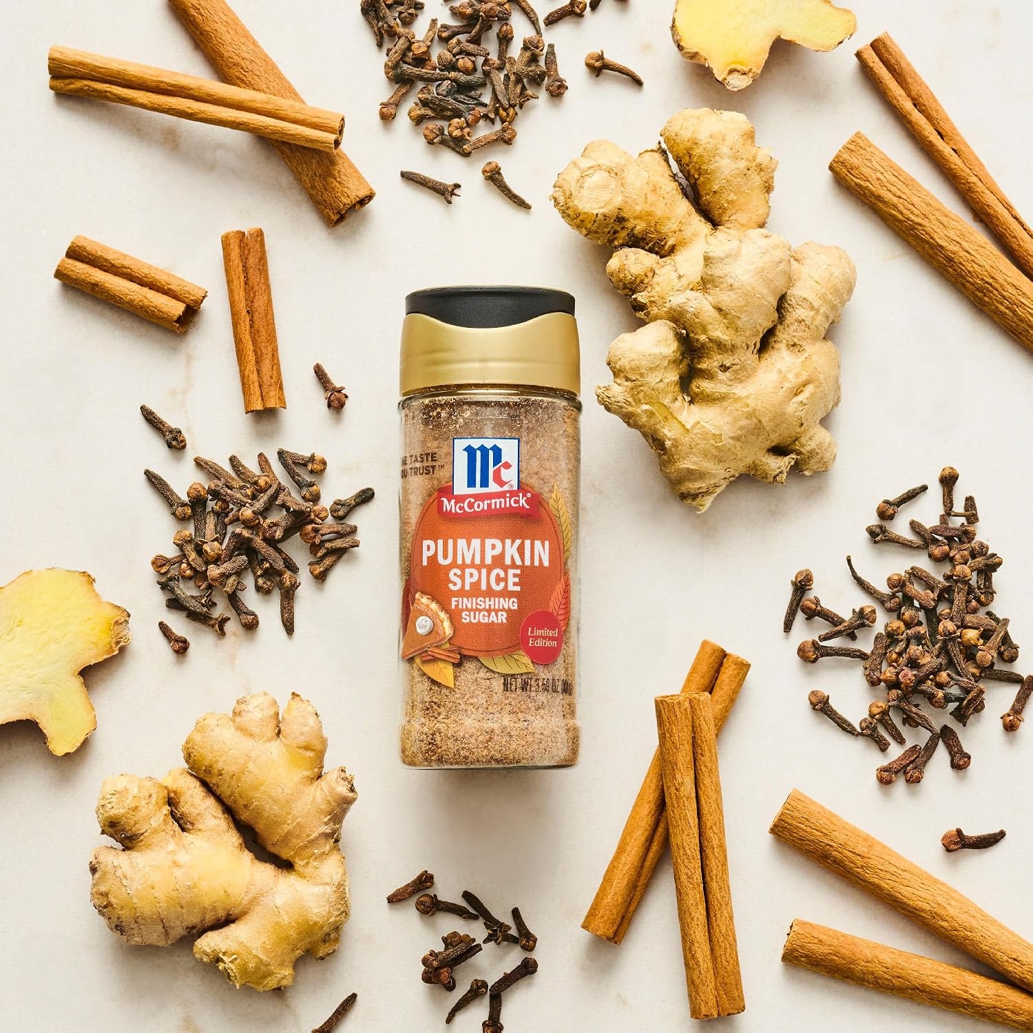 image:imageMcCormick Finishing Sugar Maple Brown Sugar Limited Edition Classic Flavor Pairing of Maple with Rich Brown Sugar For Coffee Cookies amp More 309 ozPumpkin Spice